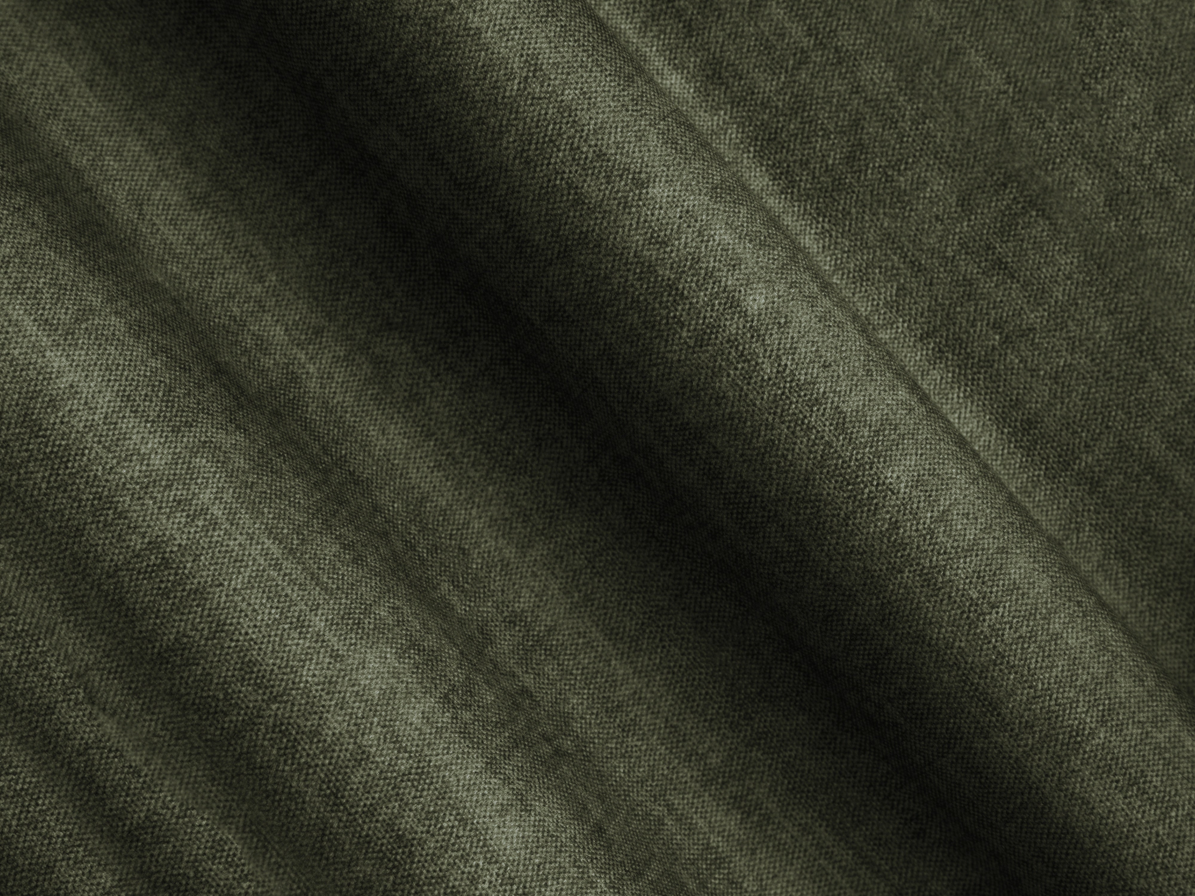 Velvet pouf ROGER olive