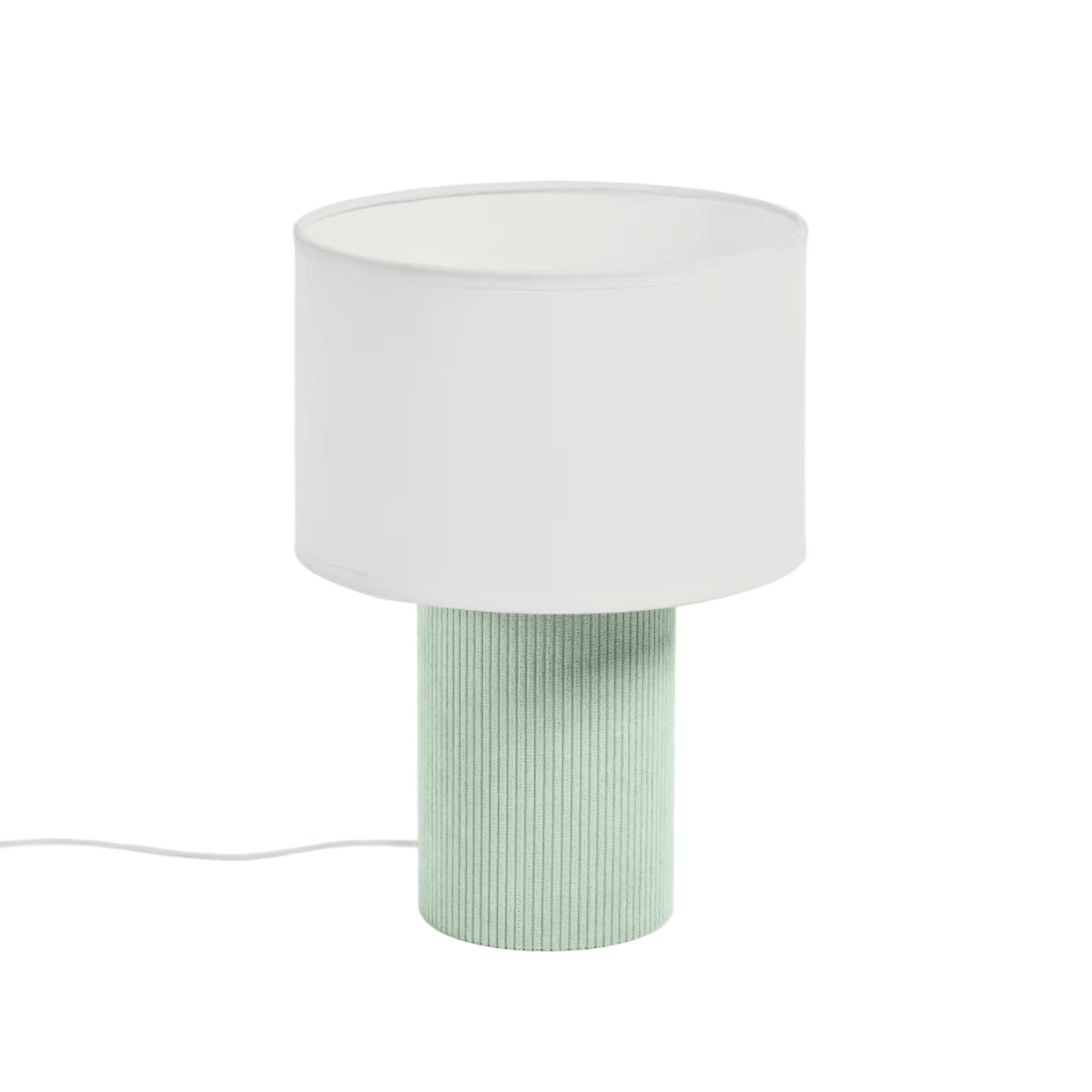 BIANELLA turquoise table lamp with white