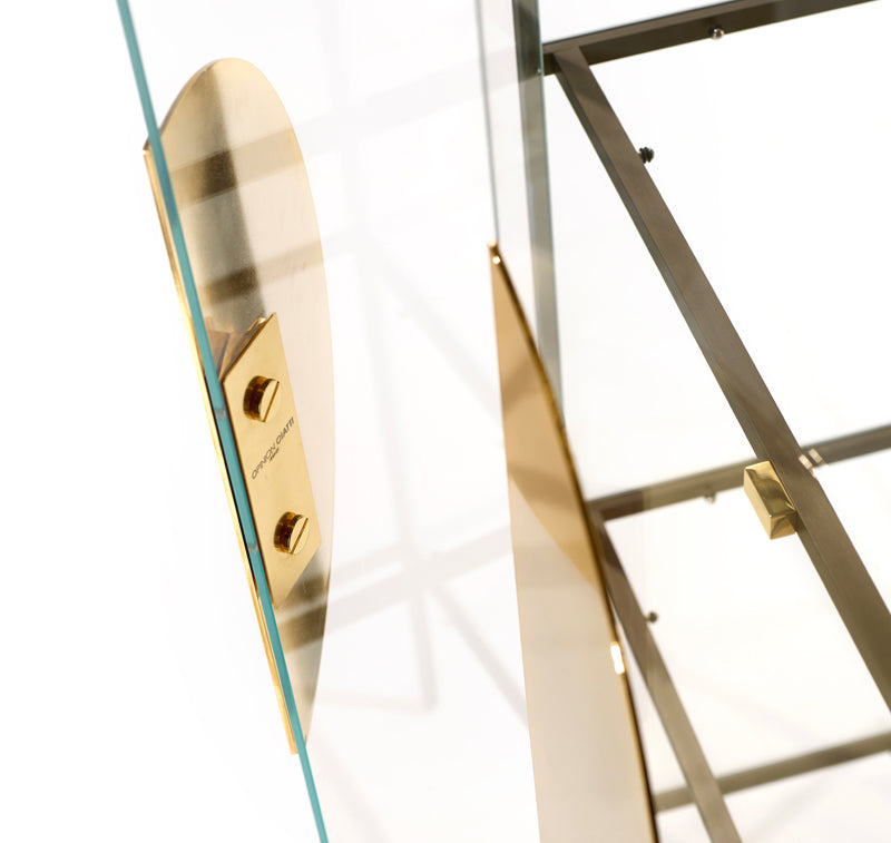 Glasvitrine YANG gold