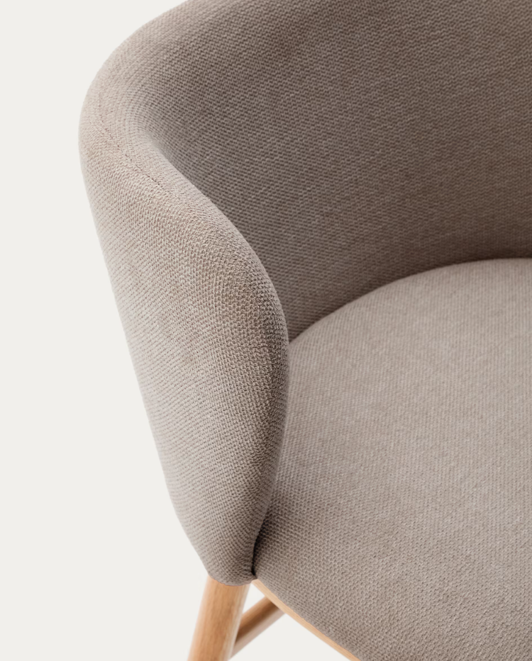 Ciselia light brown bar chair szenil with a bright base