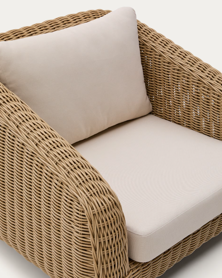 Synthetic Rattan external armchair