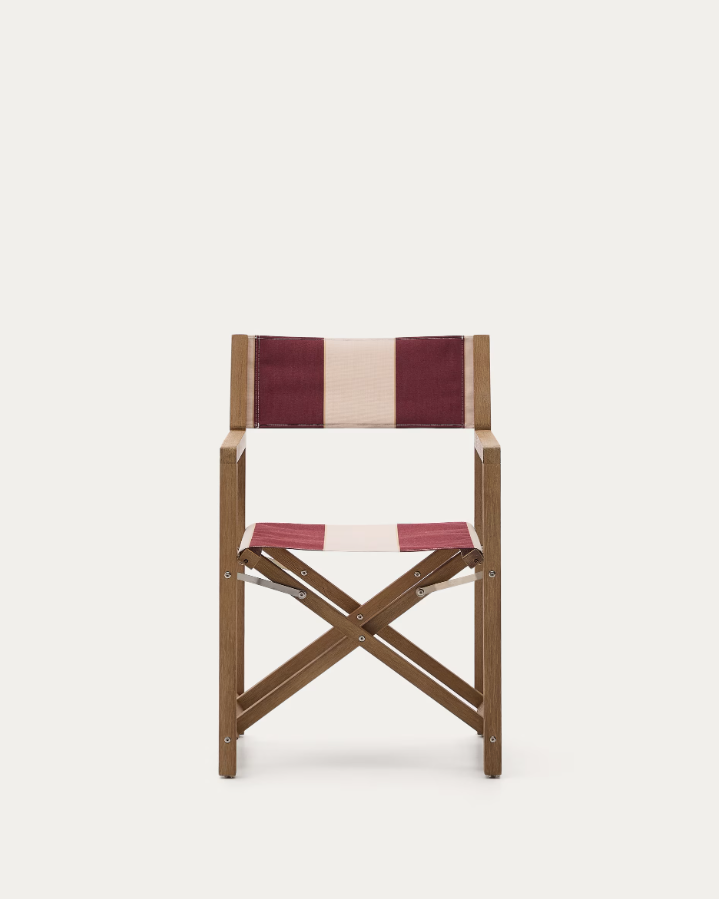 Folding chair of Vilara Bordo-Bega with an acacia base