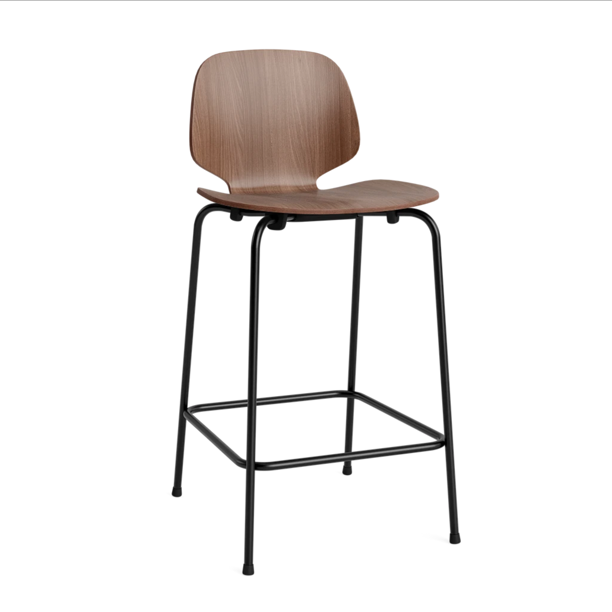 Bar chair My nut veneer with a black base
