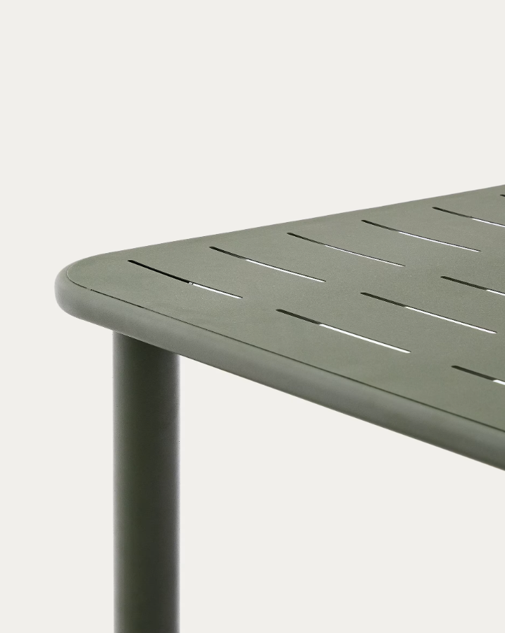 Green Steel Brai Garden Table