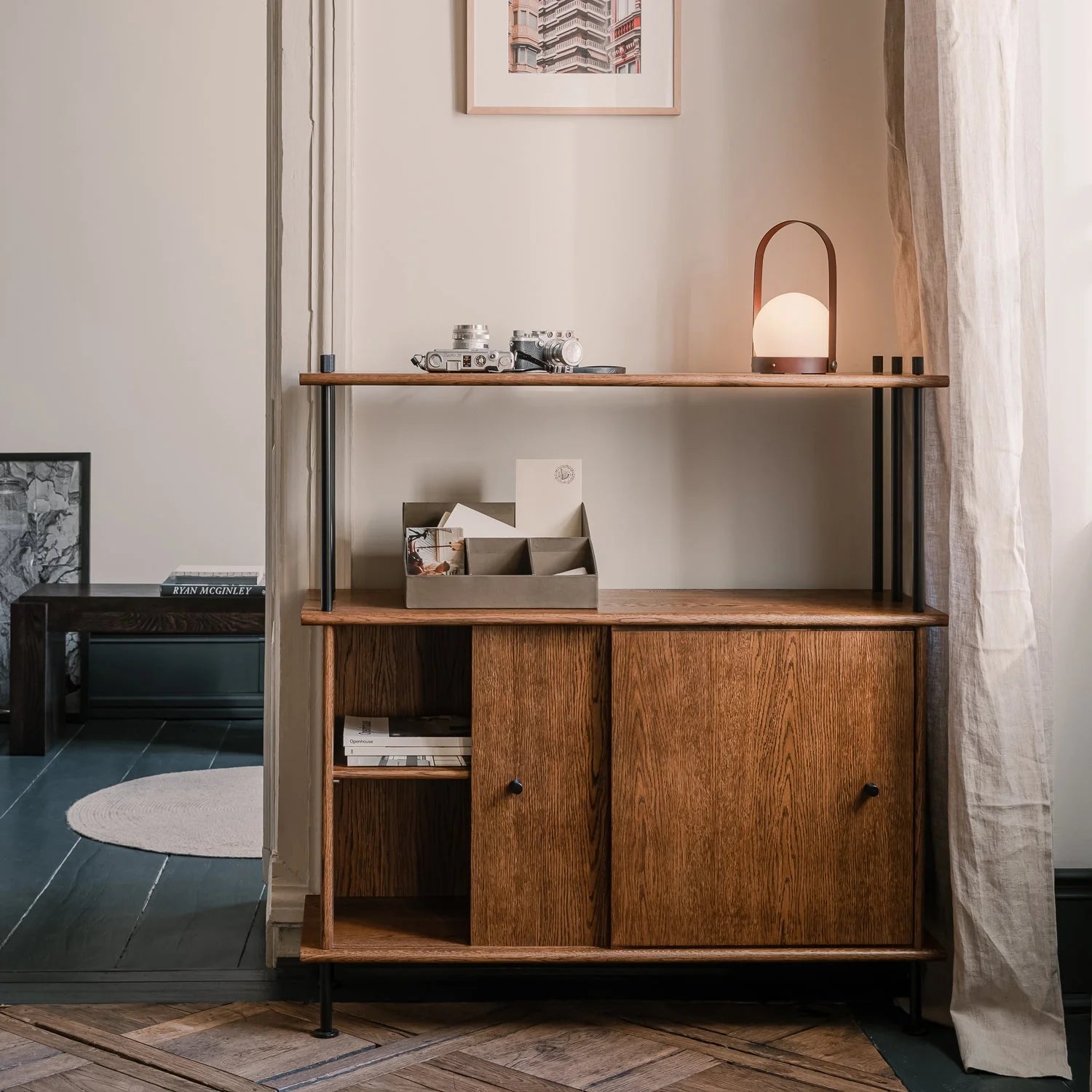 BAVA 100 Cabinet in Ebony Oak Wood