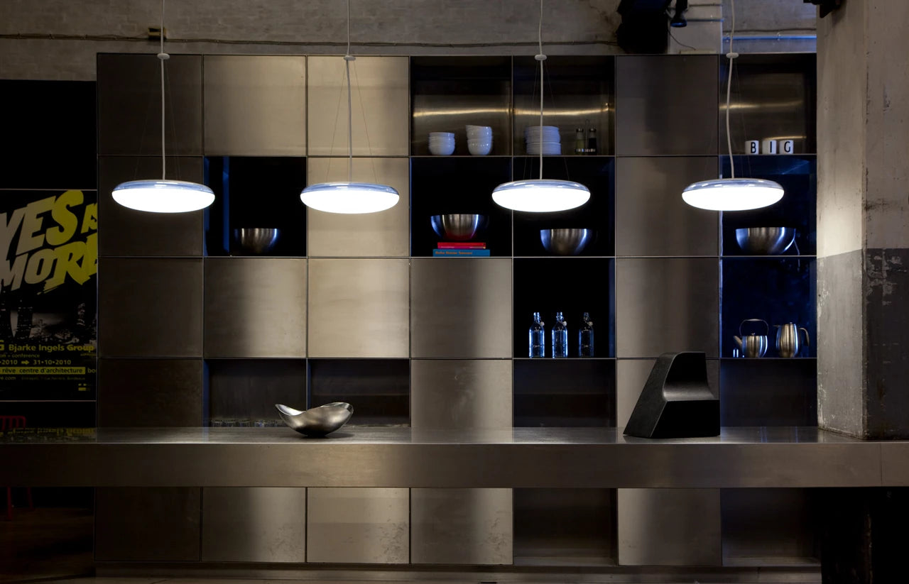 Pendelleuchte SILVERBACK weiß mit Silber