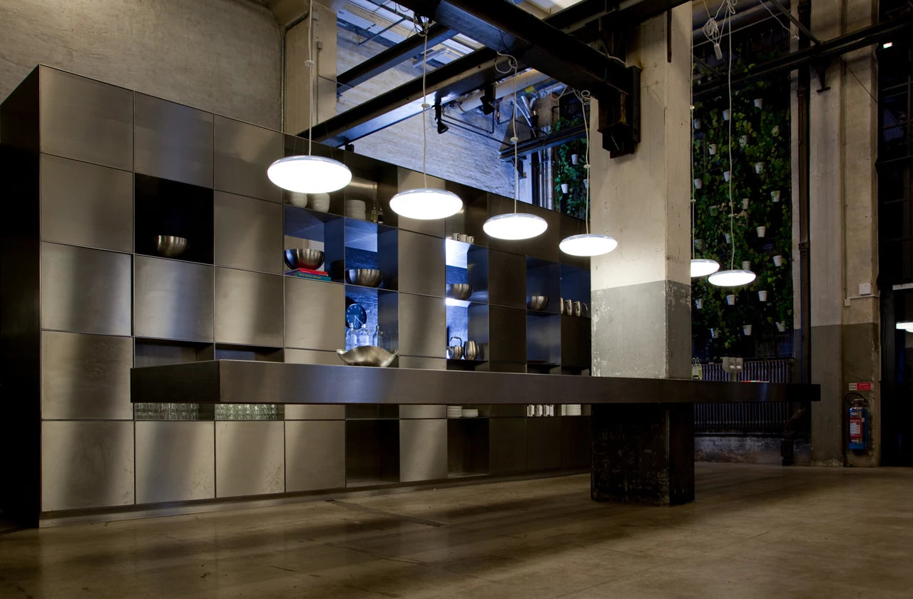 Pendelleuchte SILVERBACK weiß mit Silber