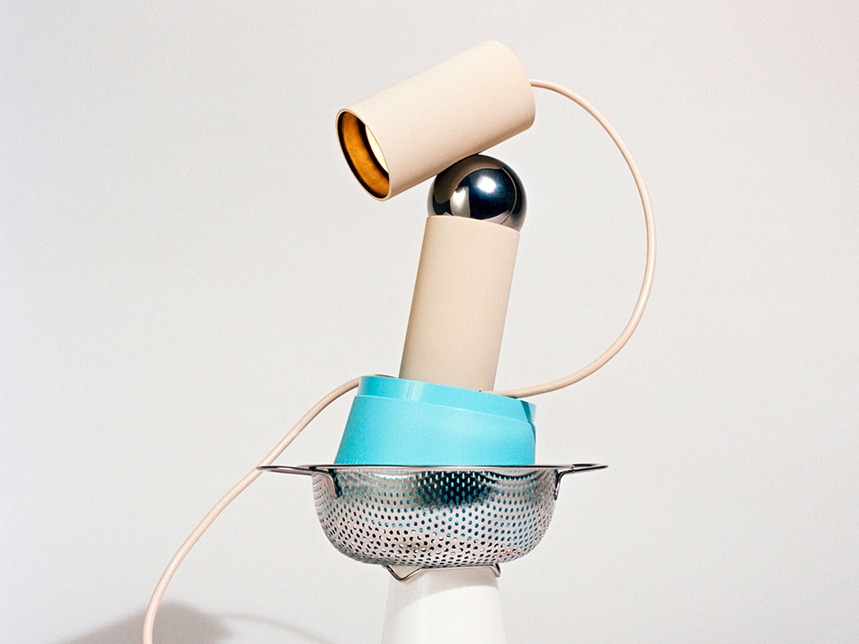 BILBOQUET Cream Table Lamp