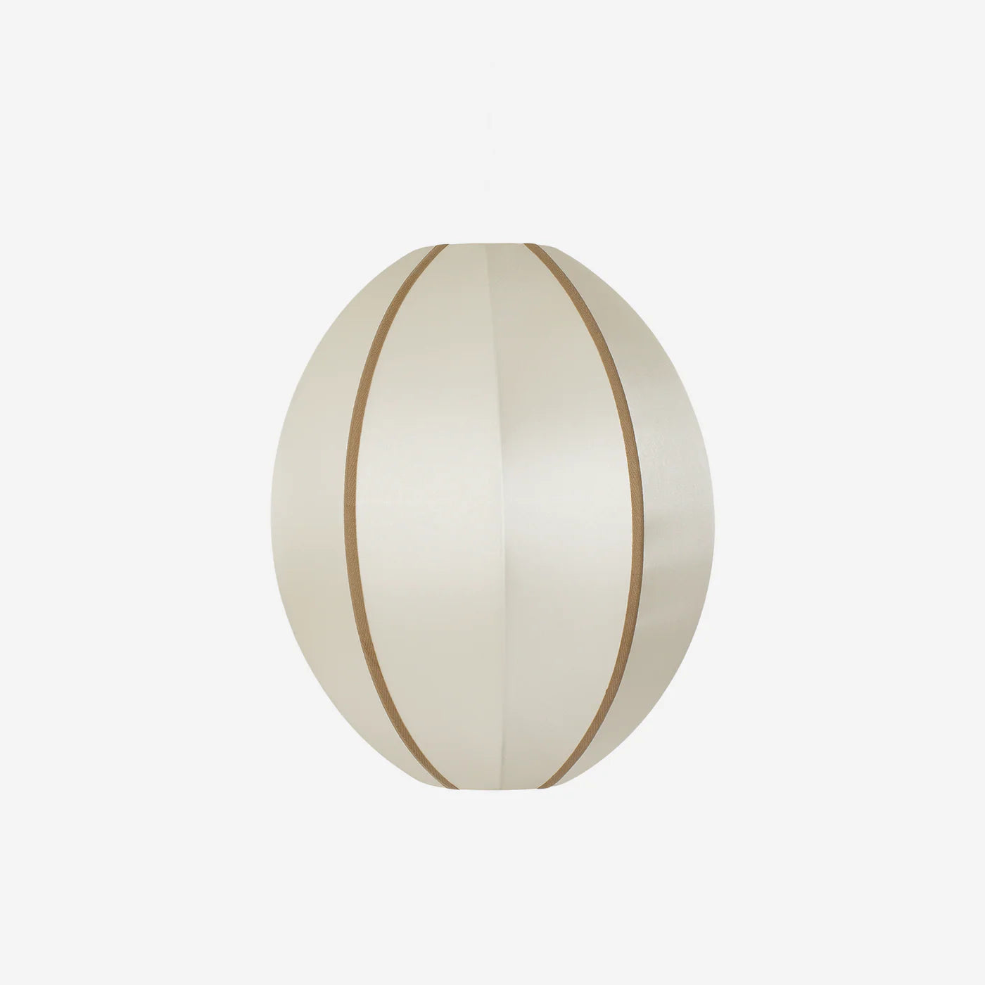 Oval lampshade broken white with amber