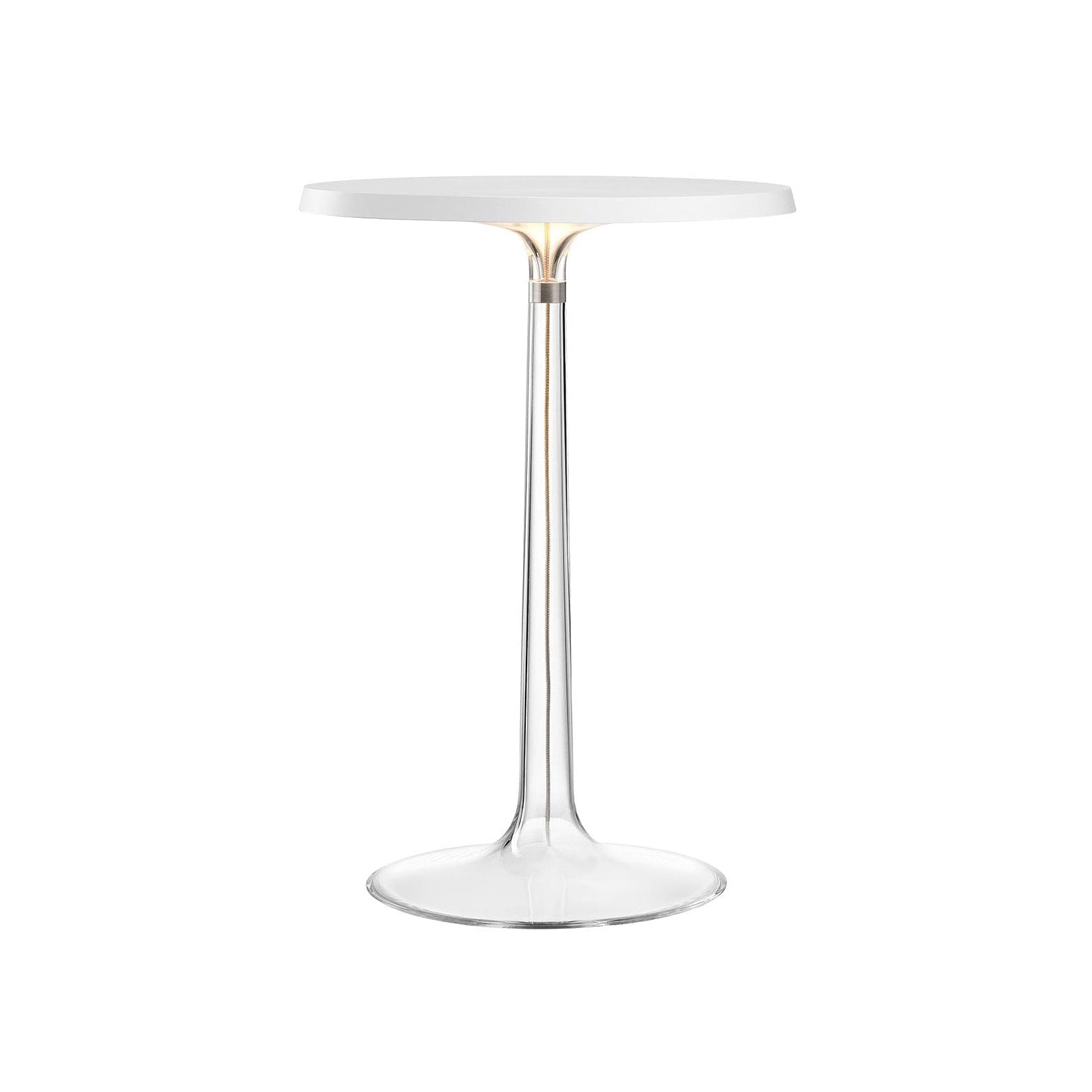 BON JOUR table lamp white with smoky shade