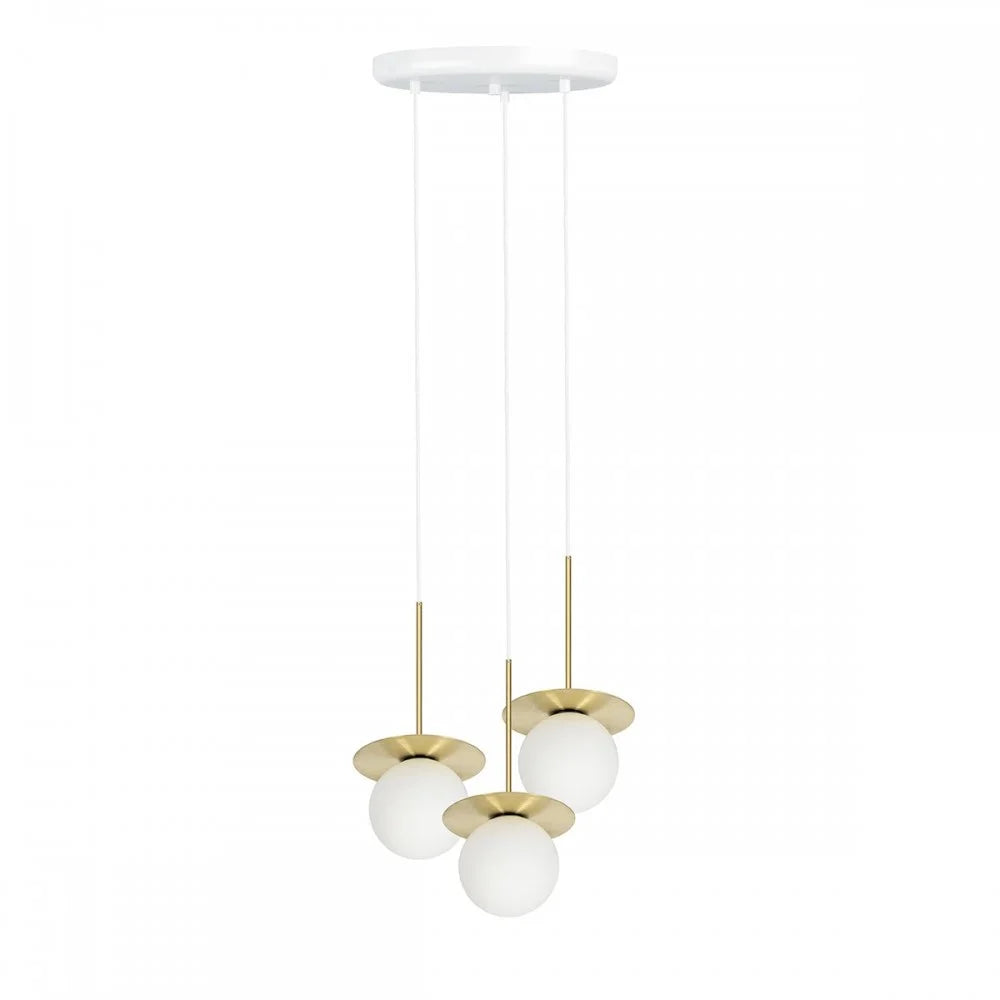 BORRA 3P Gold Pendant Lamp