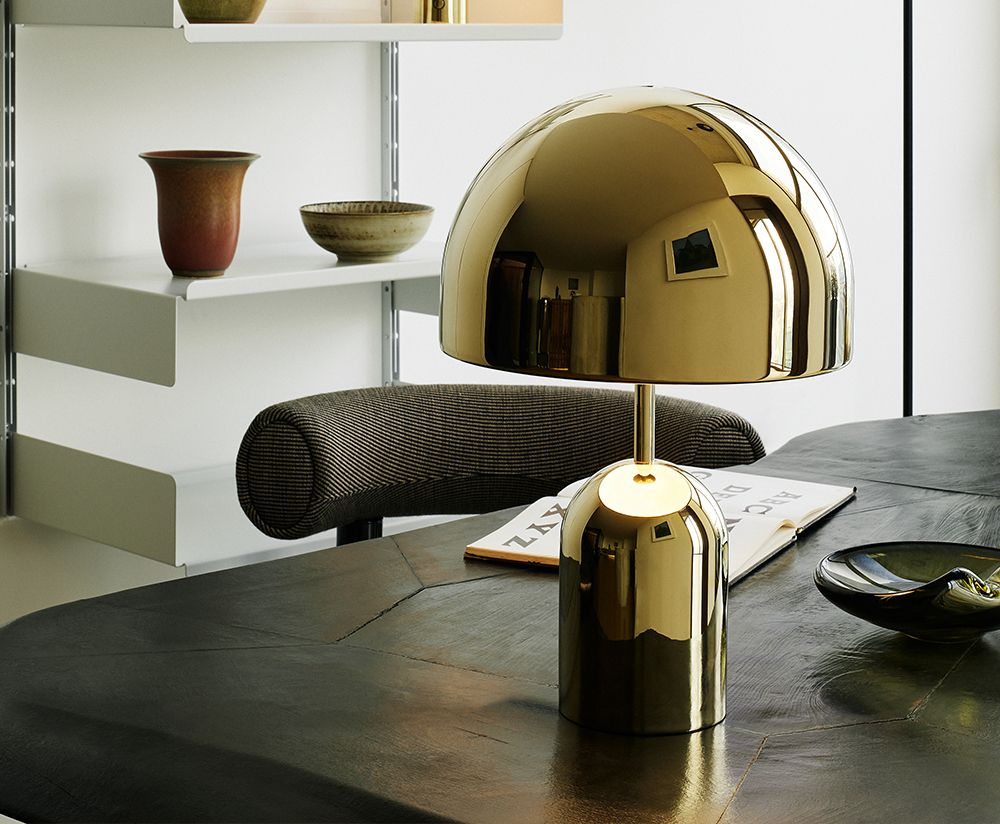 Glocke Goldtischlampe
