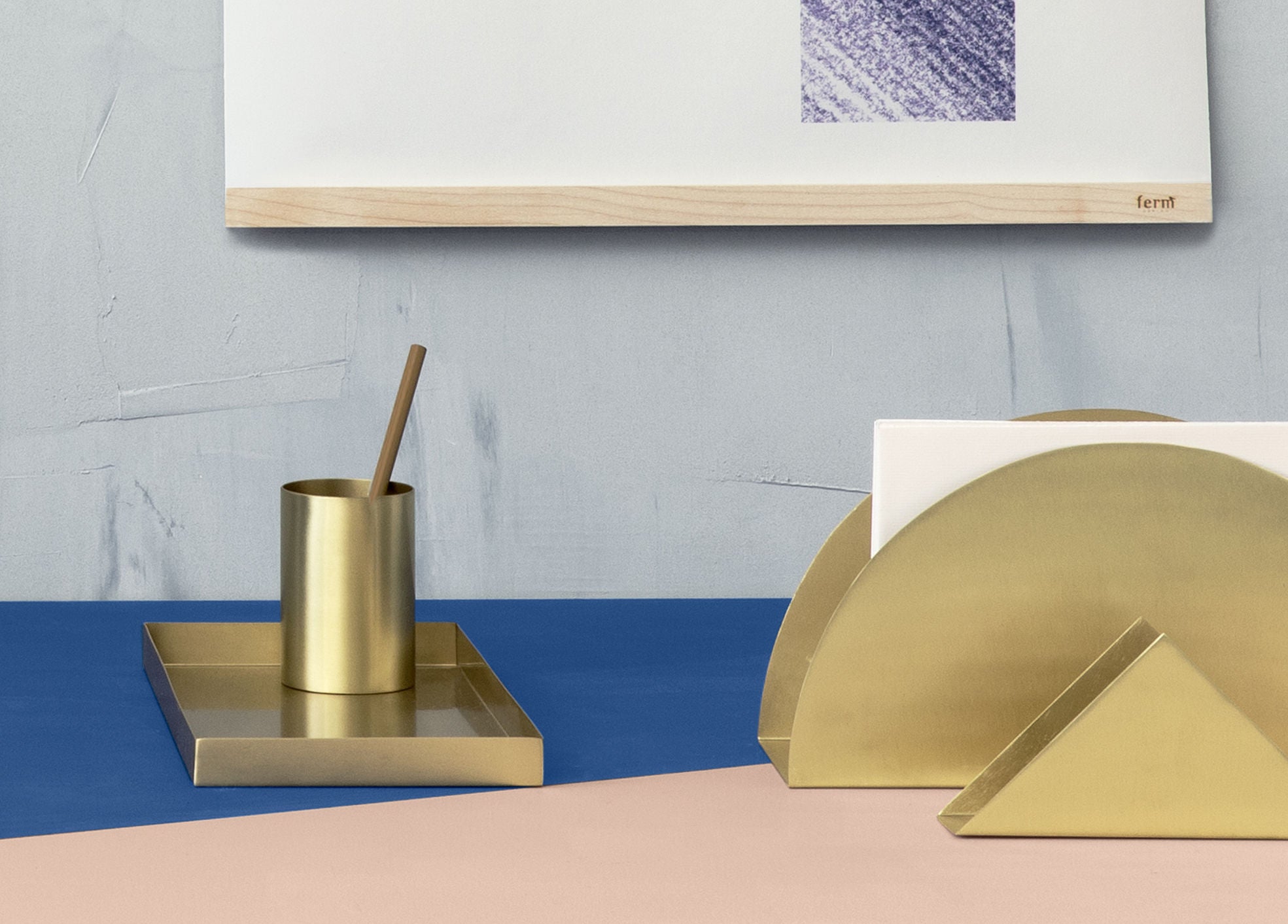 Taca OFFICE TRAY brass