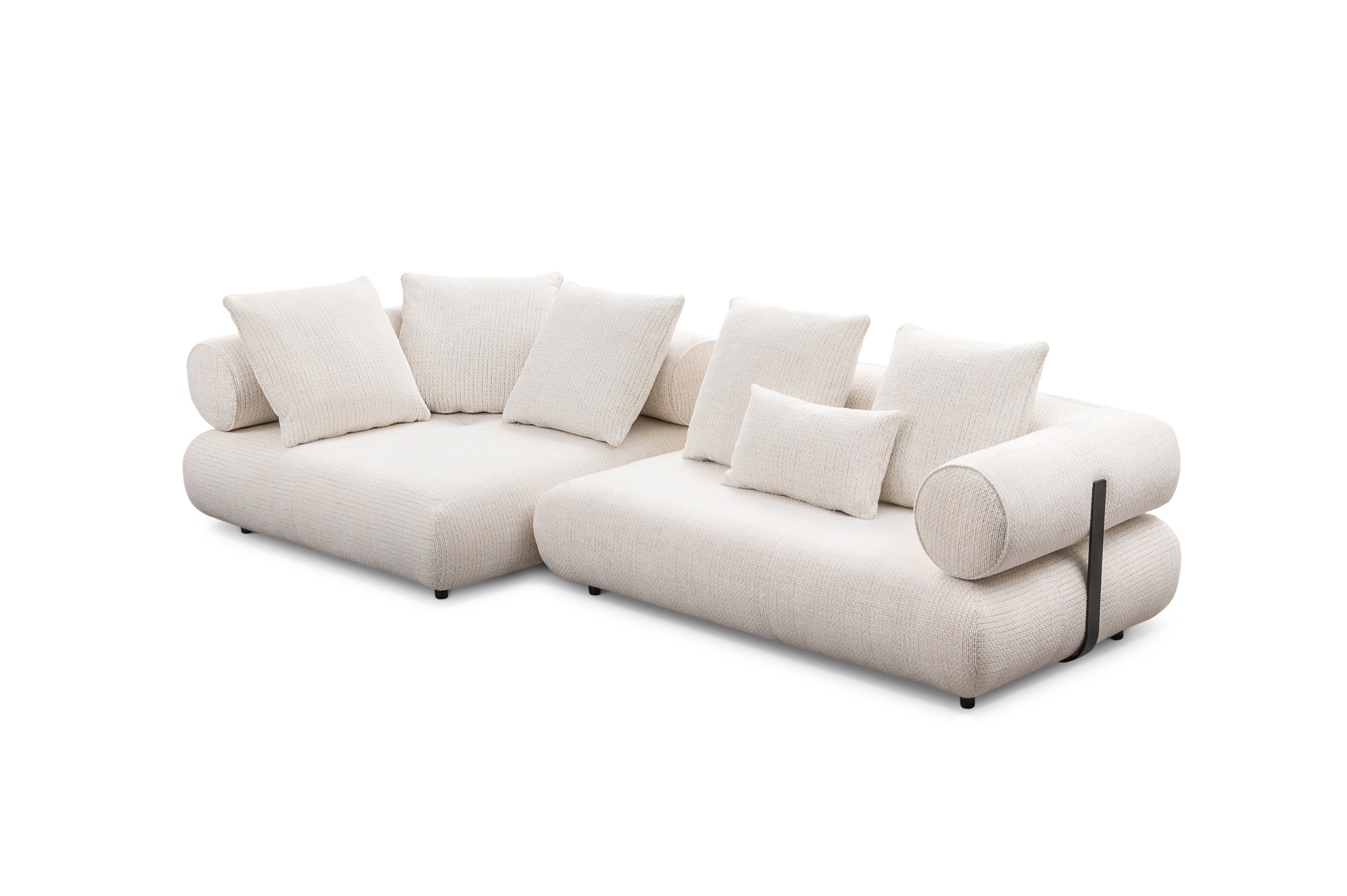 Left-facing corner sofa CASABLANCA customizable