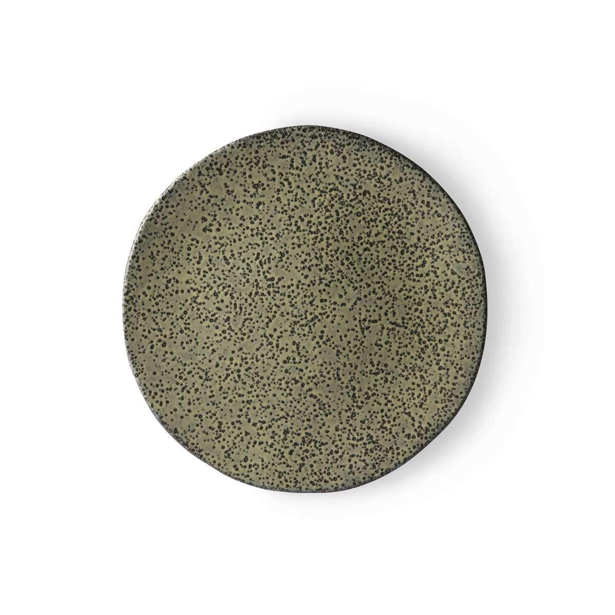 Ceramika gradientowa zielony talerz HKliving Eye on Design