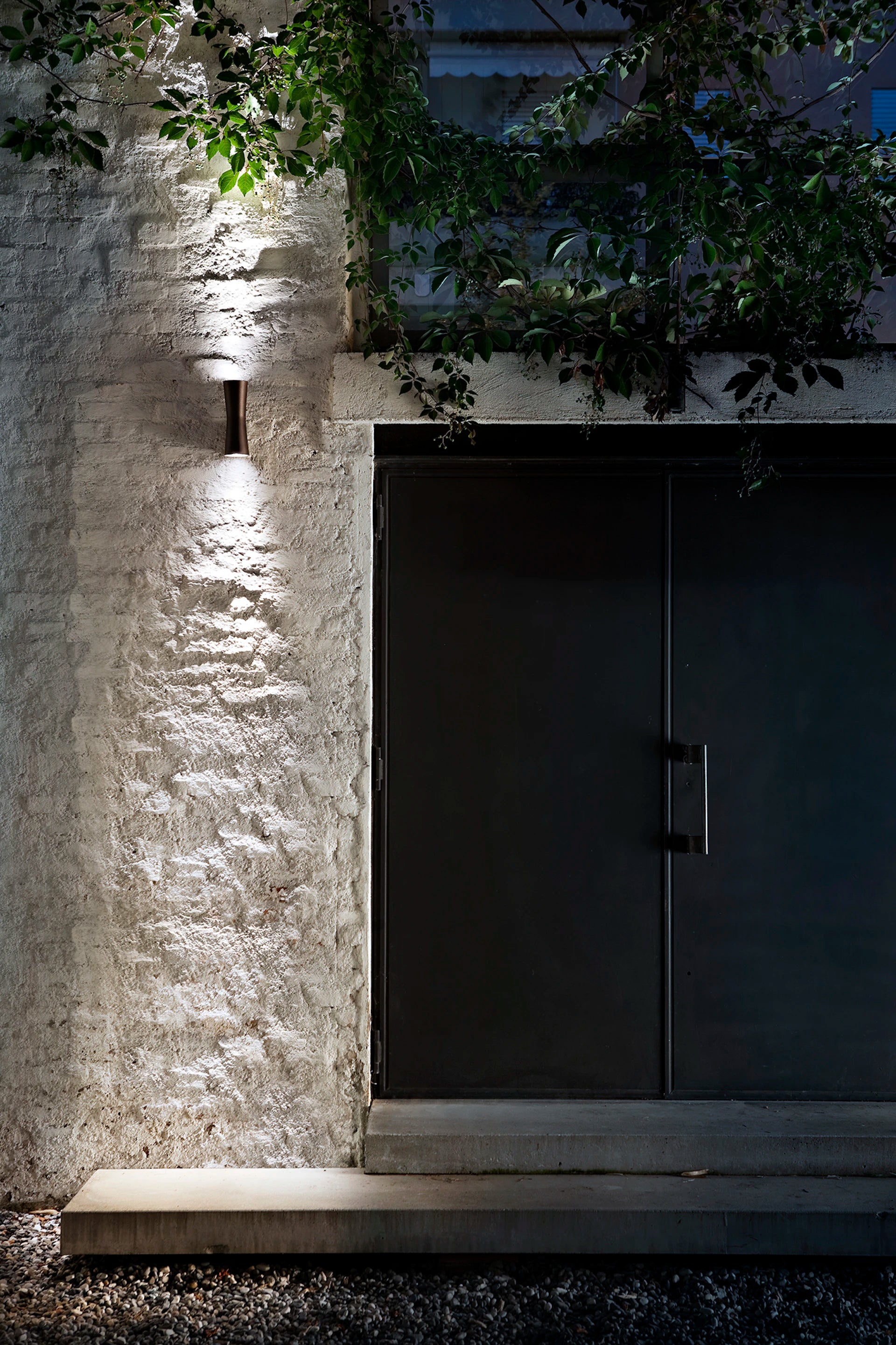 CLESSIDRA Brown Outdoor Wall Lamp