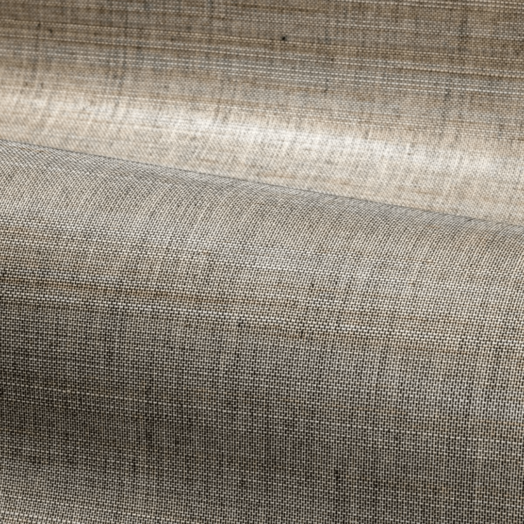 Textured wallpaper woven from abaca fibers ABACA - NOIR DE LUNE brown