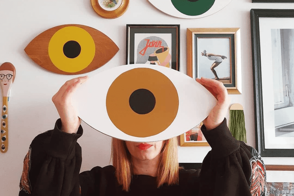 Dekoracja ścienna oko MAK 3D Na_ha_ku Eye on Design