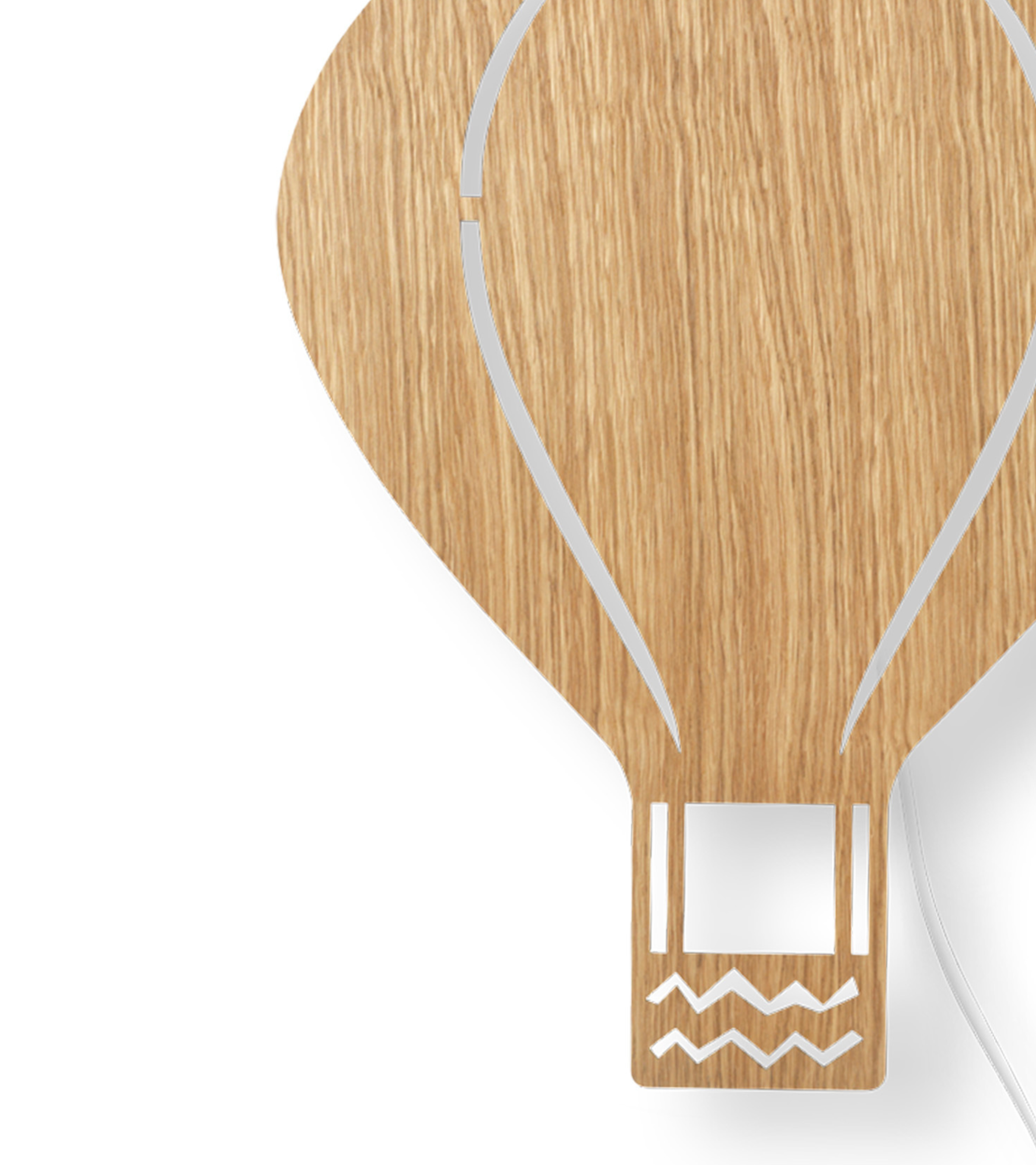 AIR BALLOON lamp, oiled oak