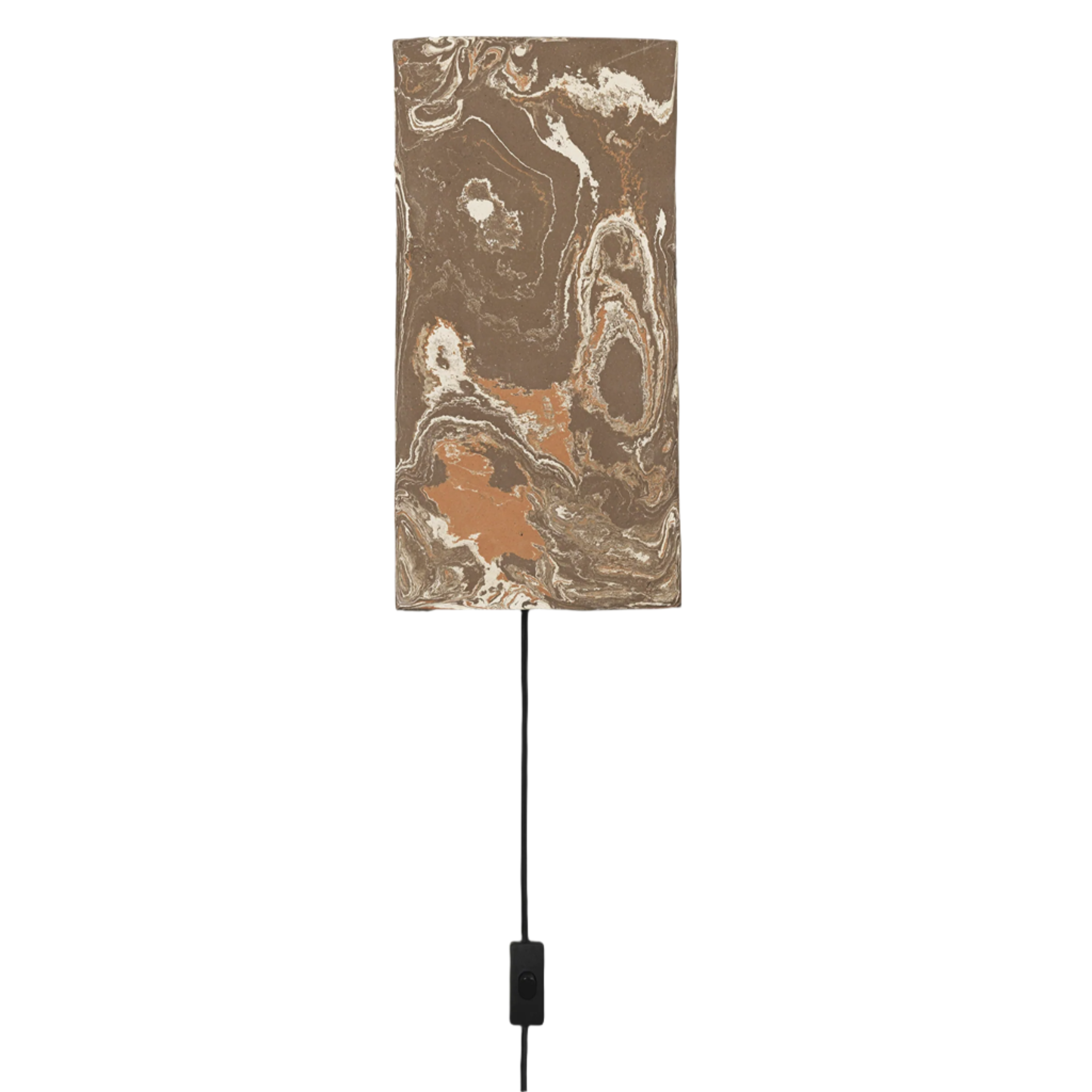 ARGILLA Wandleuchte Marmor braun