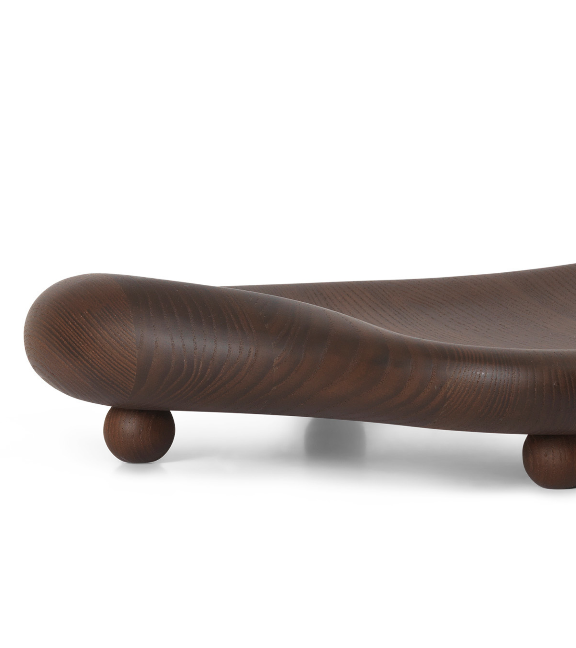 CAIRN CENTREPIECE decorative tray dark brown ash wood