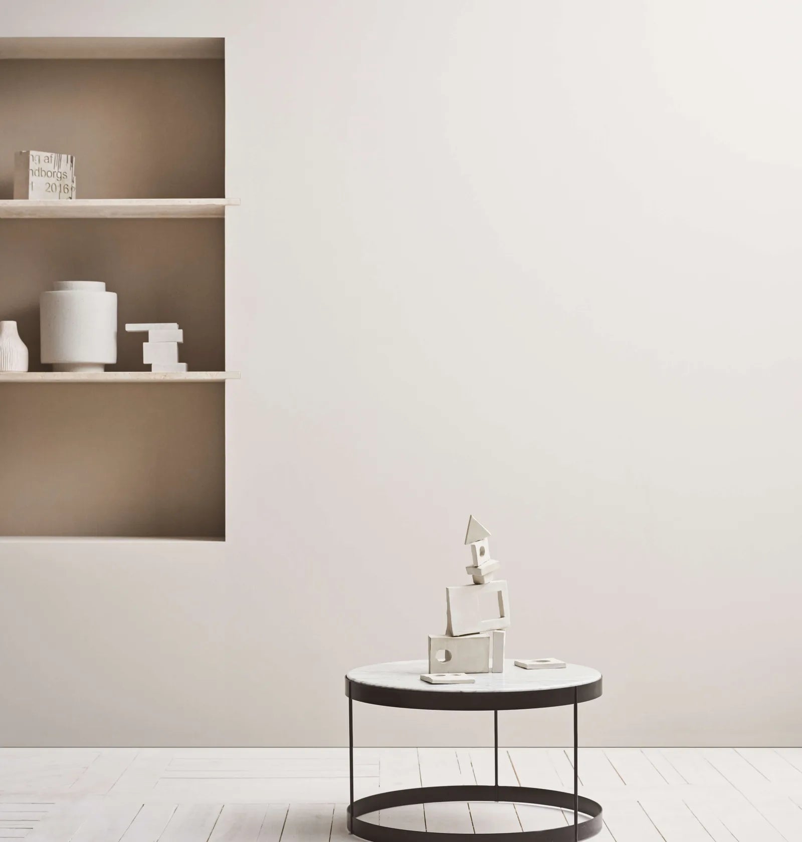Couchtisch Drum Creme Basis