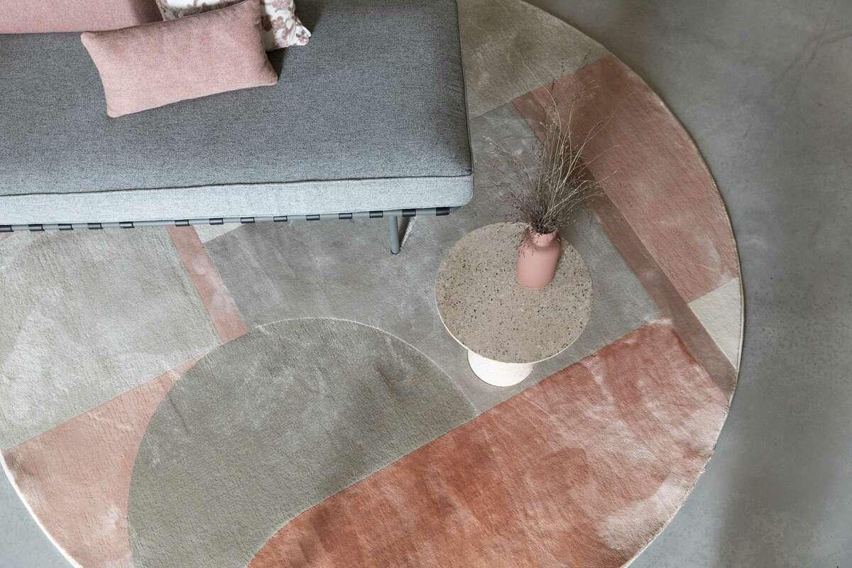 Dywan okrągły HILTON różowy Zuiver Eye on Design
