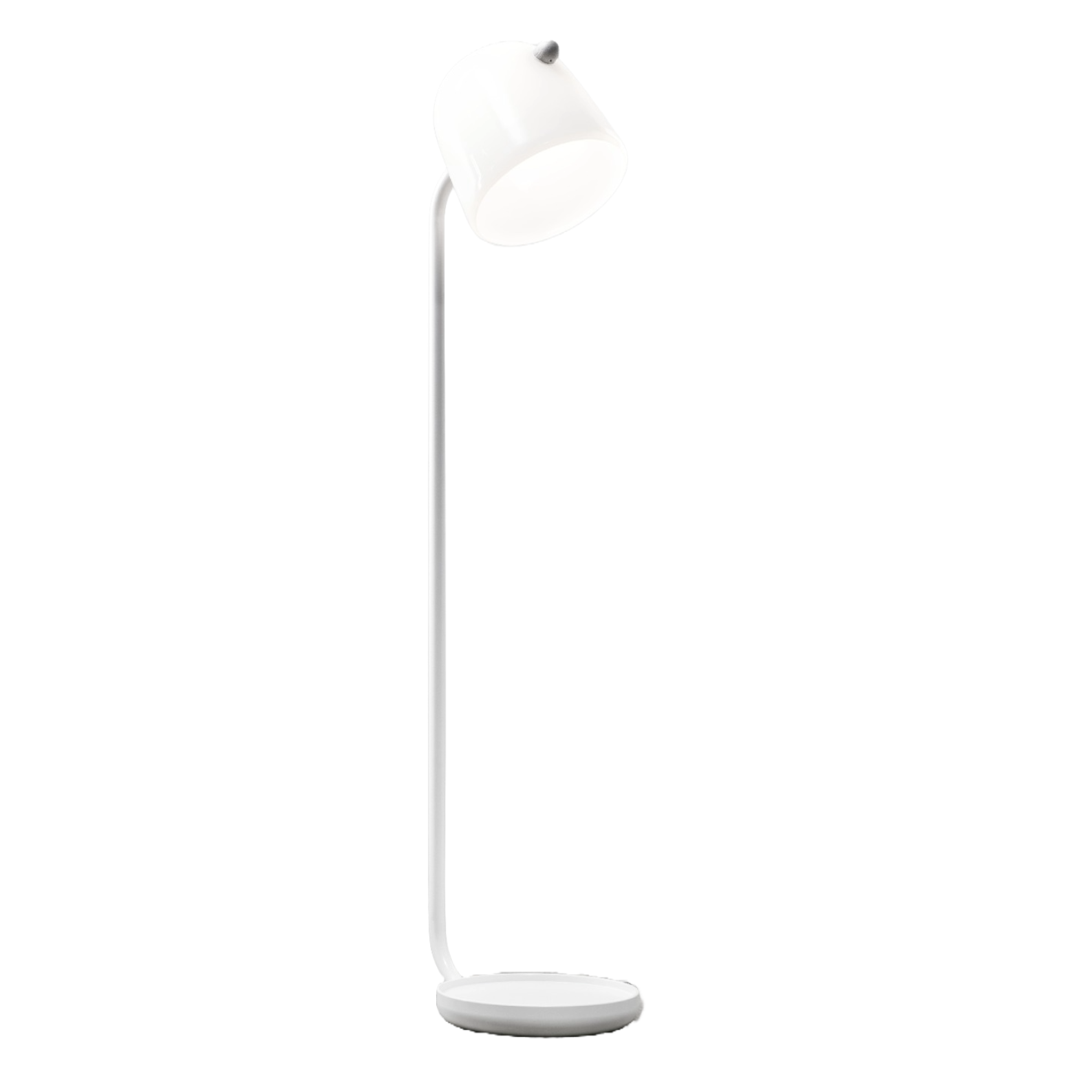 Stehlampe kann weiße Basis sein