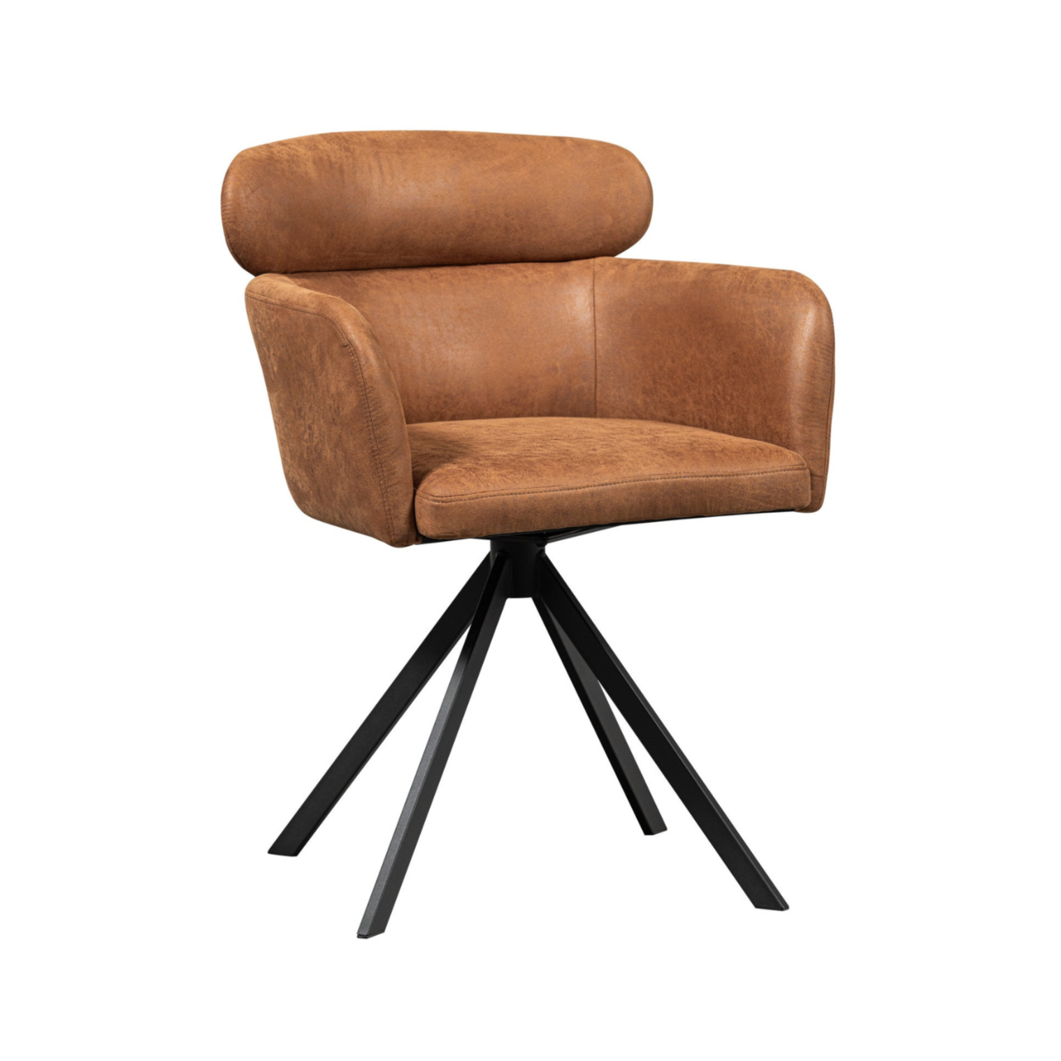 Fenne cognac rach rotary chair