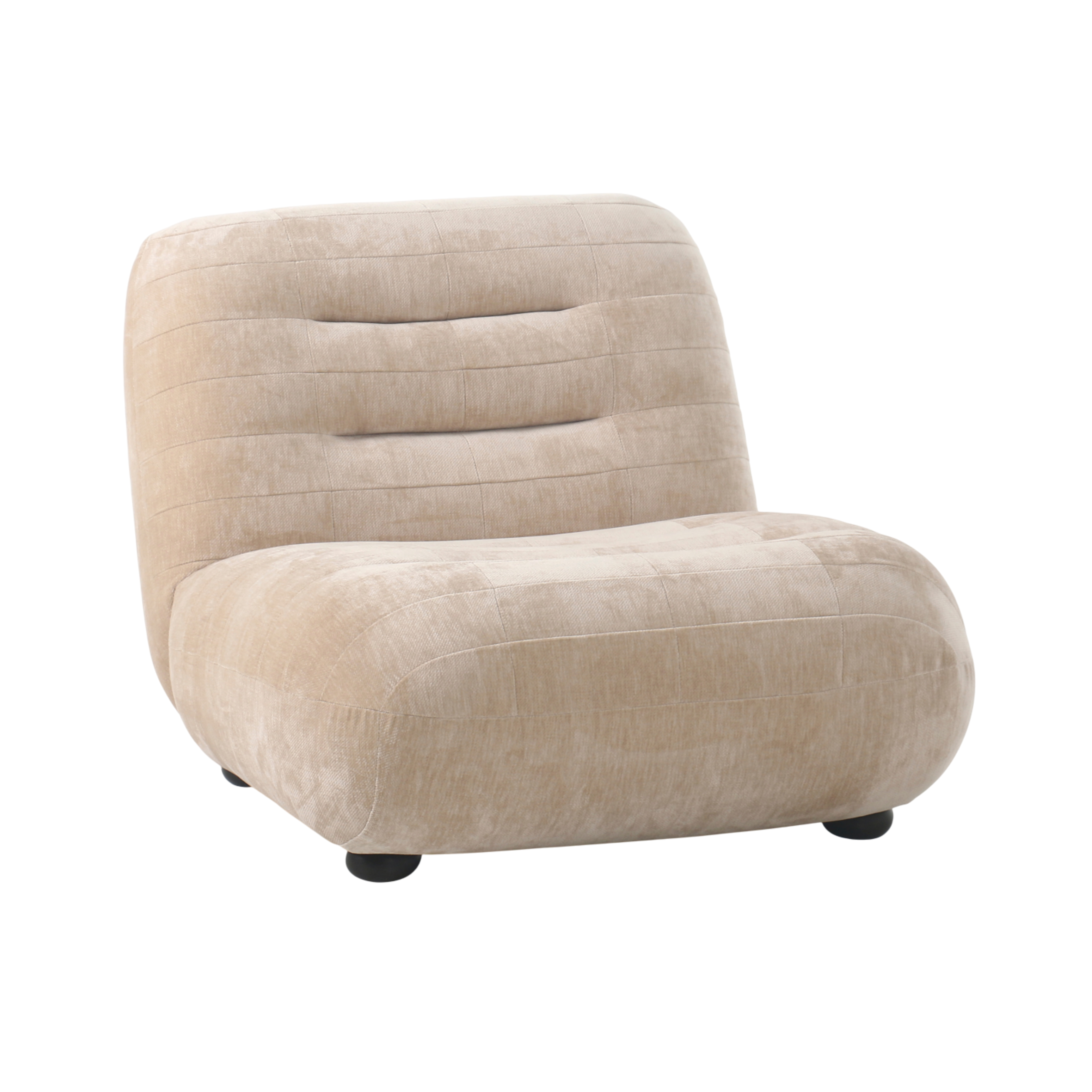 Sessel WYATT beige Samt