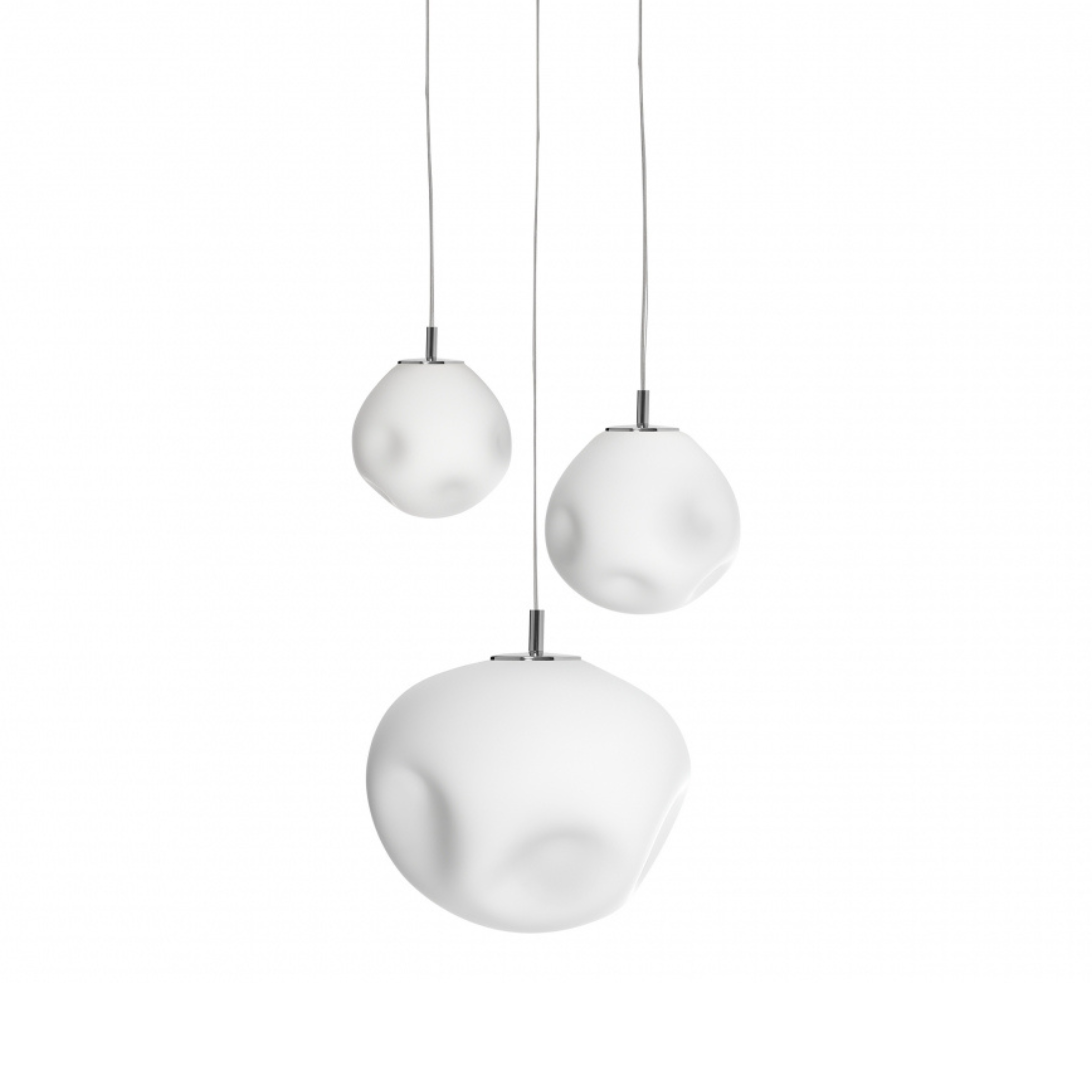 Three-point pendant lamp CLOE chrome