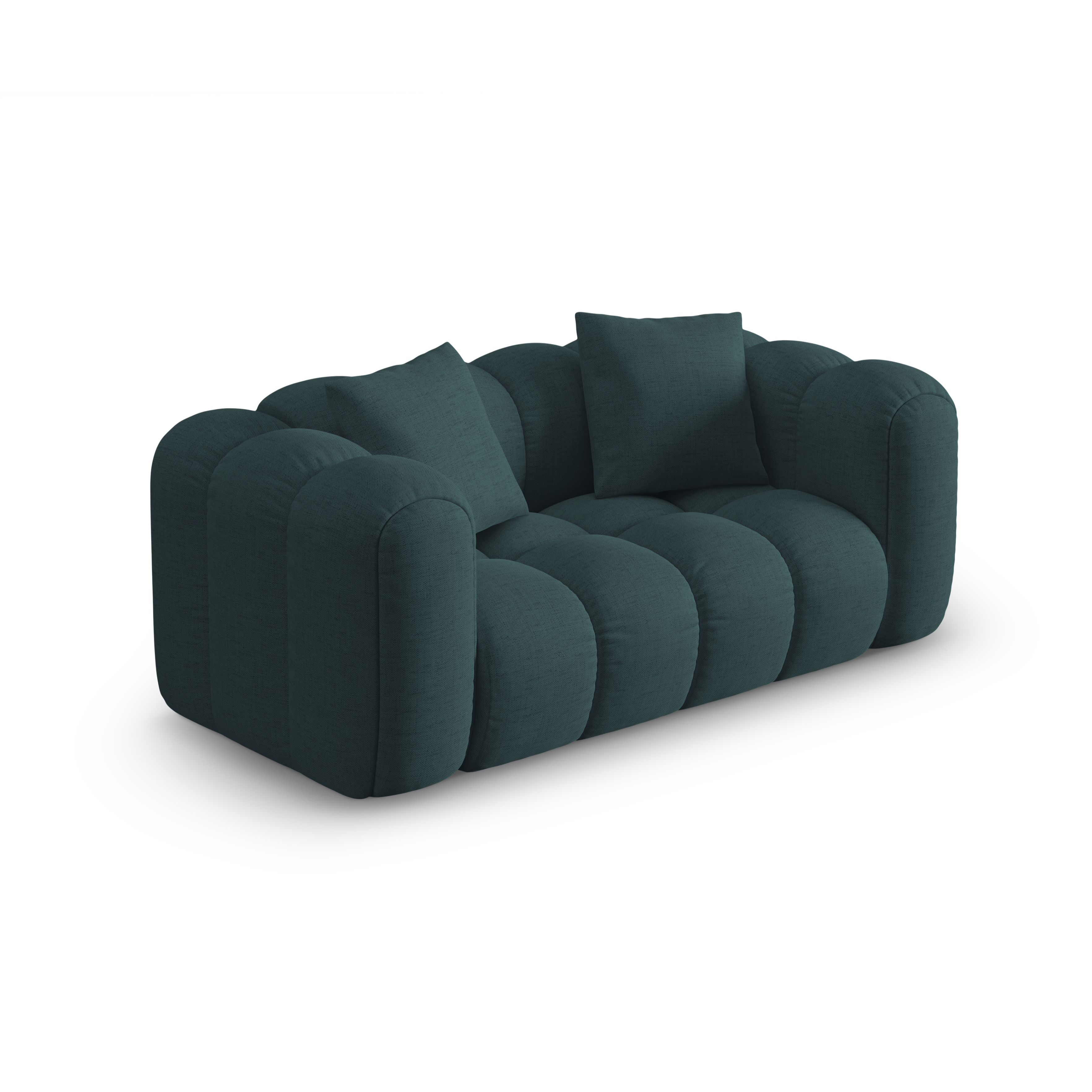 2-seater Sofa ASTRO turquoise chenille