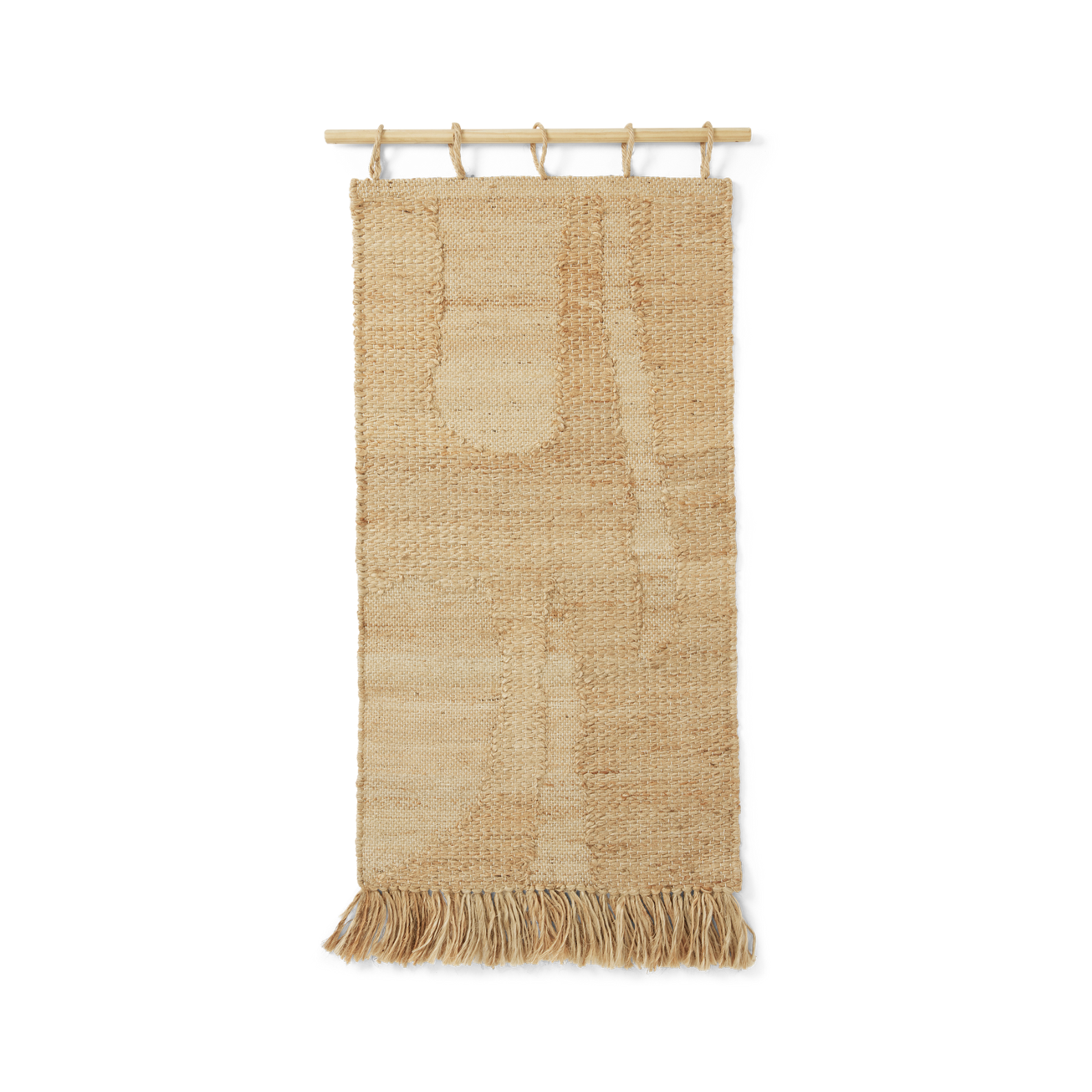 Harvest juta wall decoration and beech wood