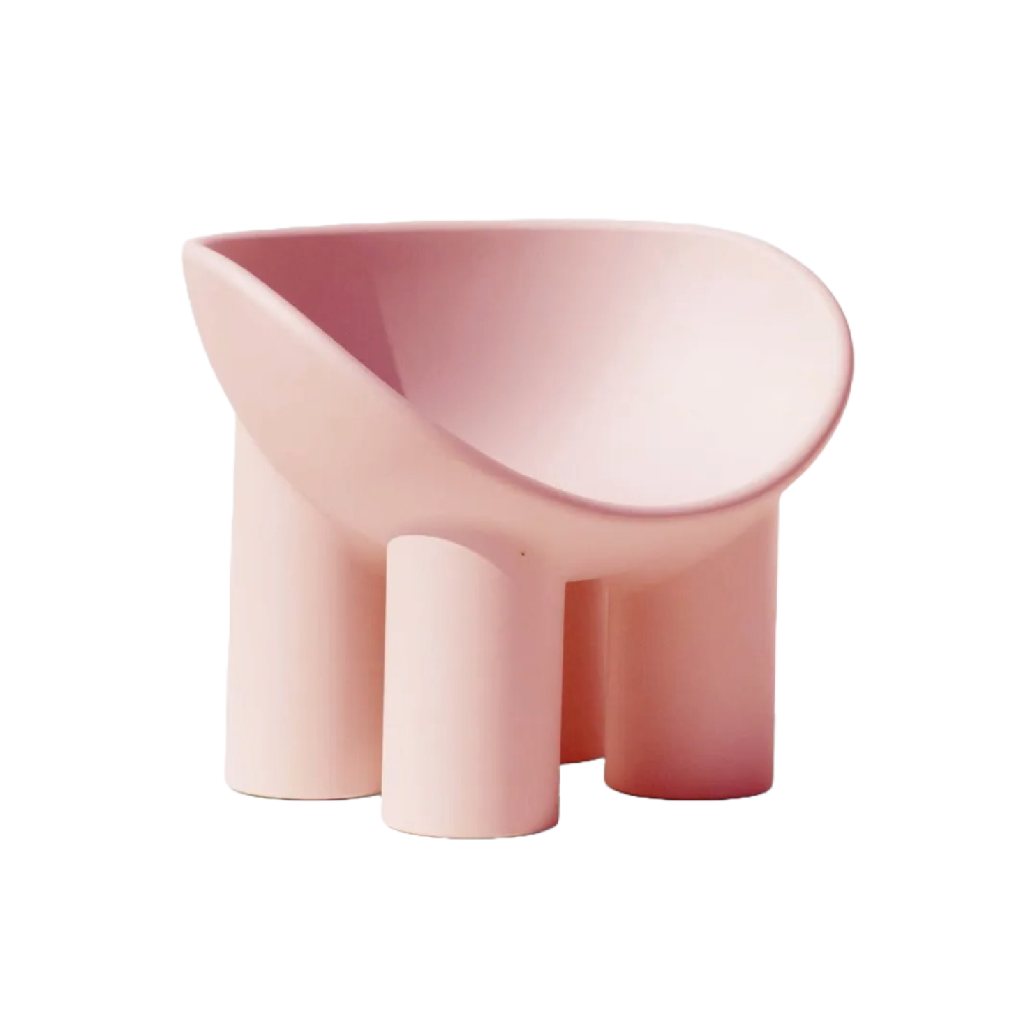 Rosa Poly -Poly -Sessel