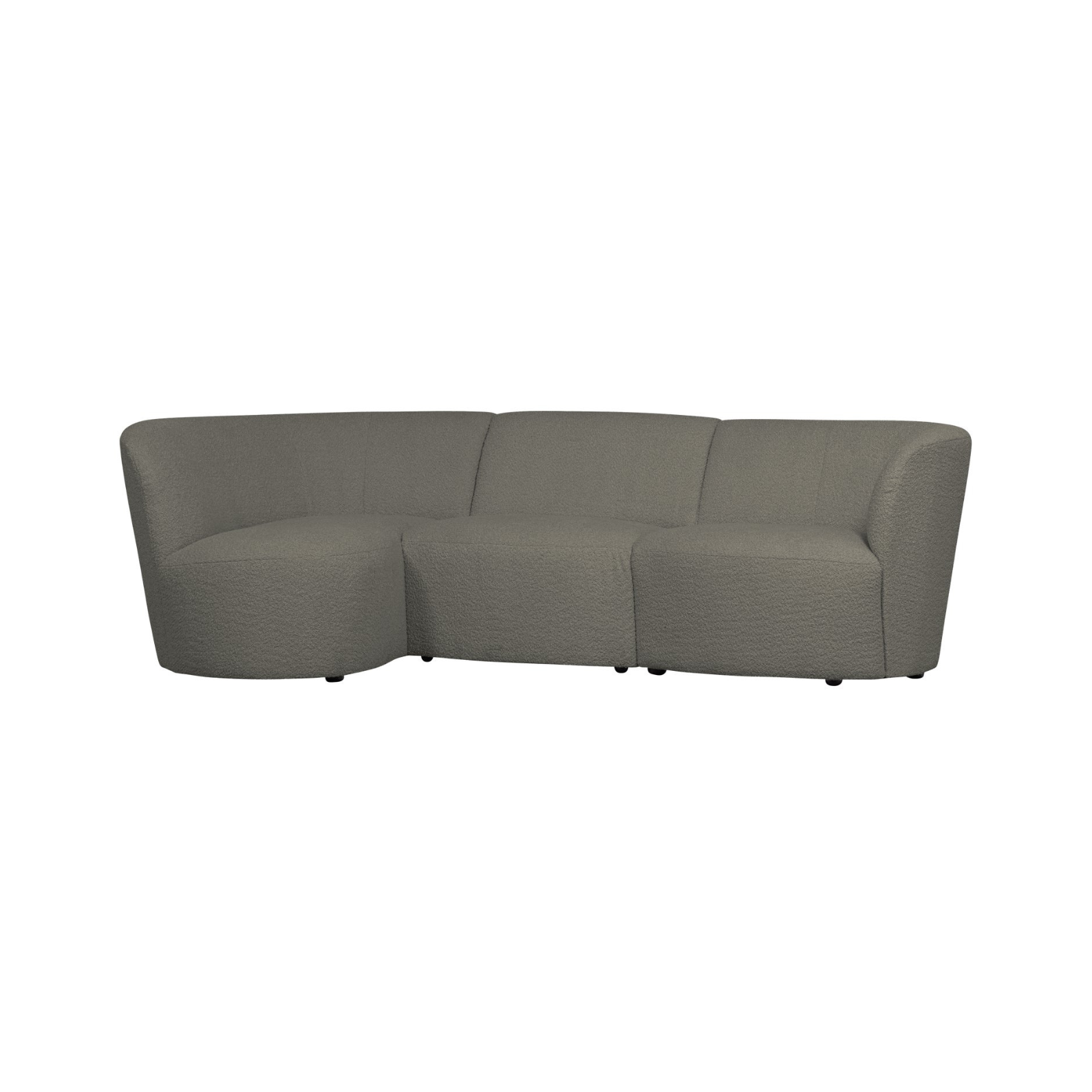 Left -hand corner coco green boucle
