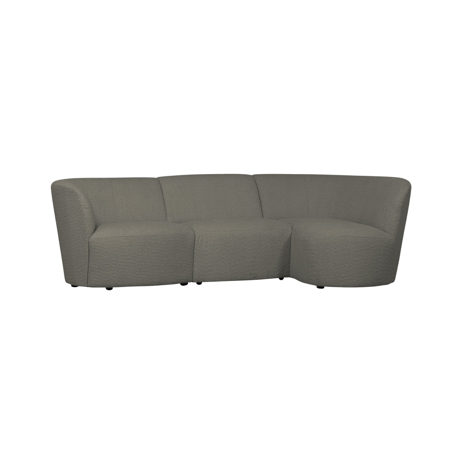 Right -handed corner Coco Green Boucle