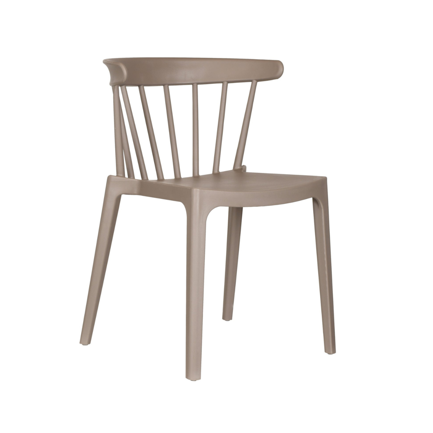 Garden chair is beige