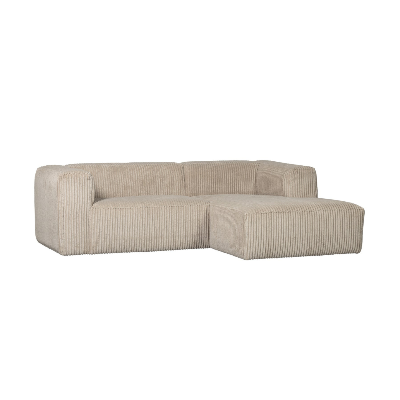 Right -sided corner Bean Beige Corduroy
