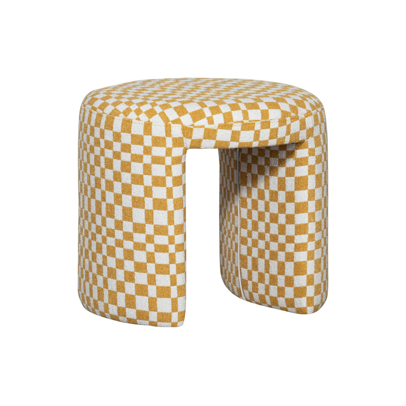 Charlie stool cream with yellow