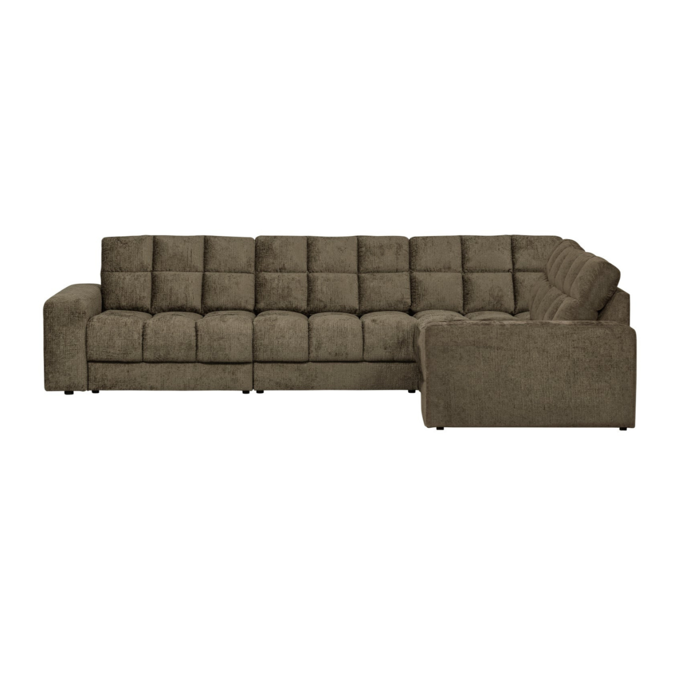 Right-facing corner sofa SECOND DATE - BONSAI velvet