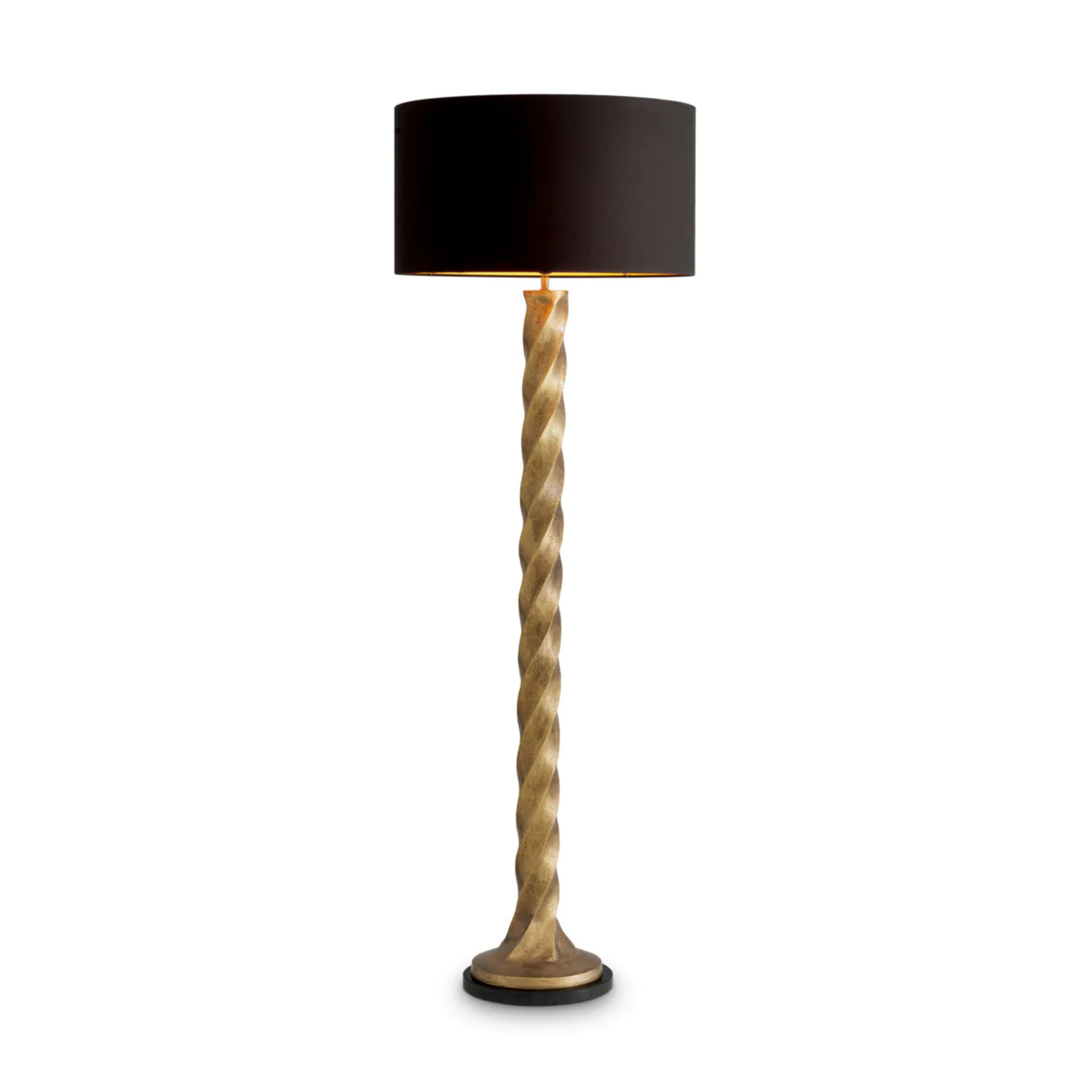 COSTANZA floor lamp antique brass with granite base