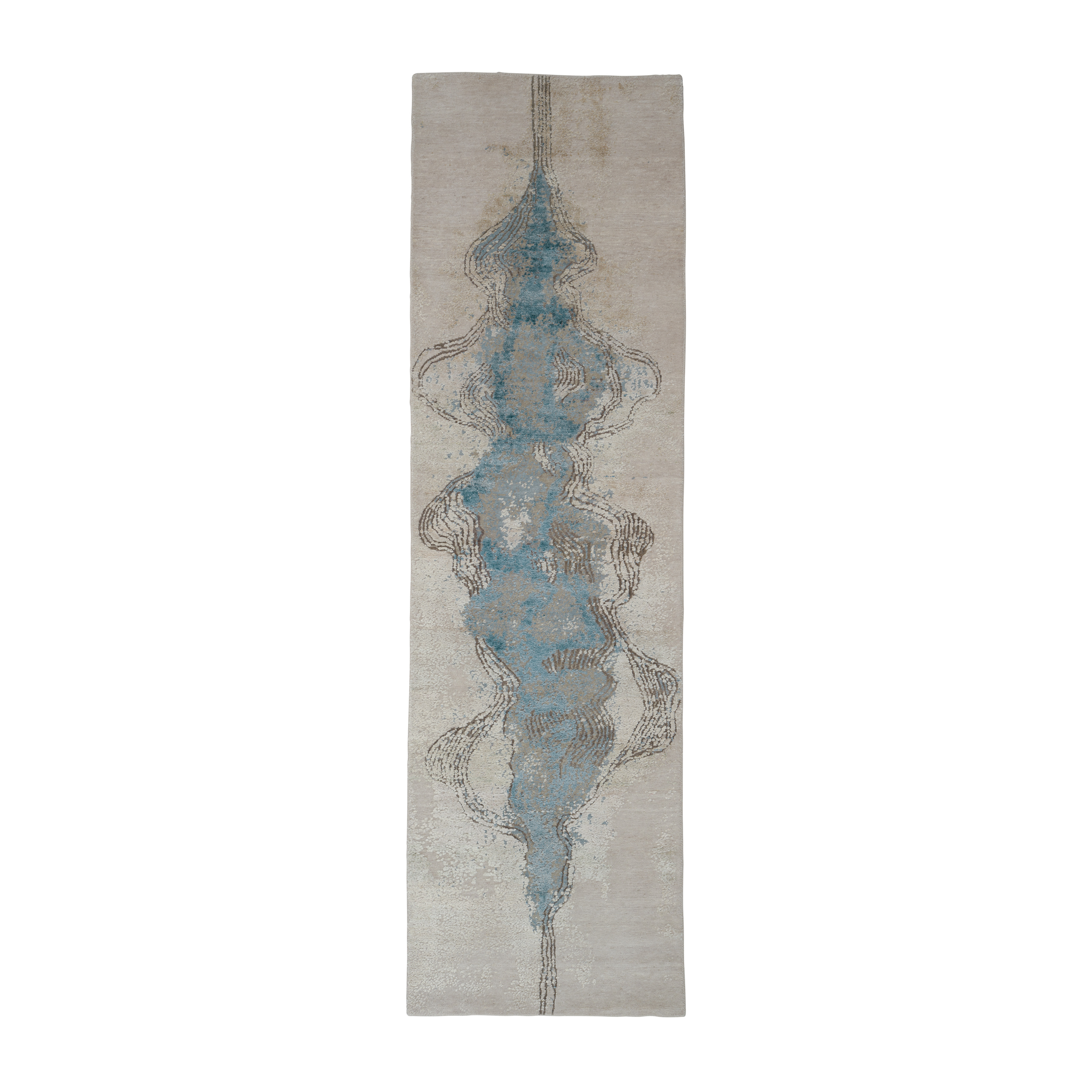 Teppich IMMERSED MYTH beige mit Blau