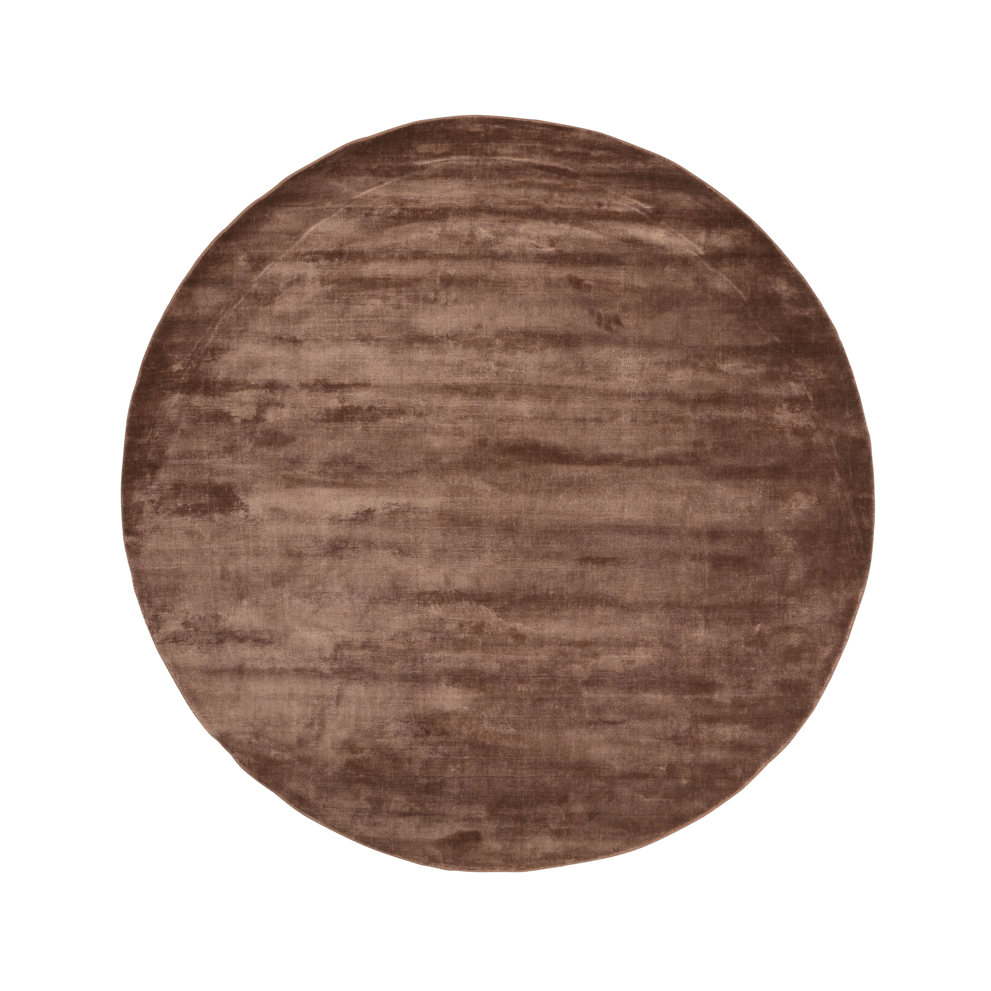 Round rug LUCENS amber