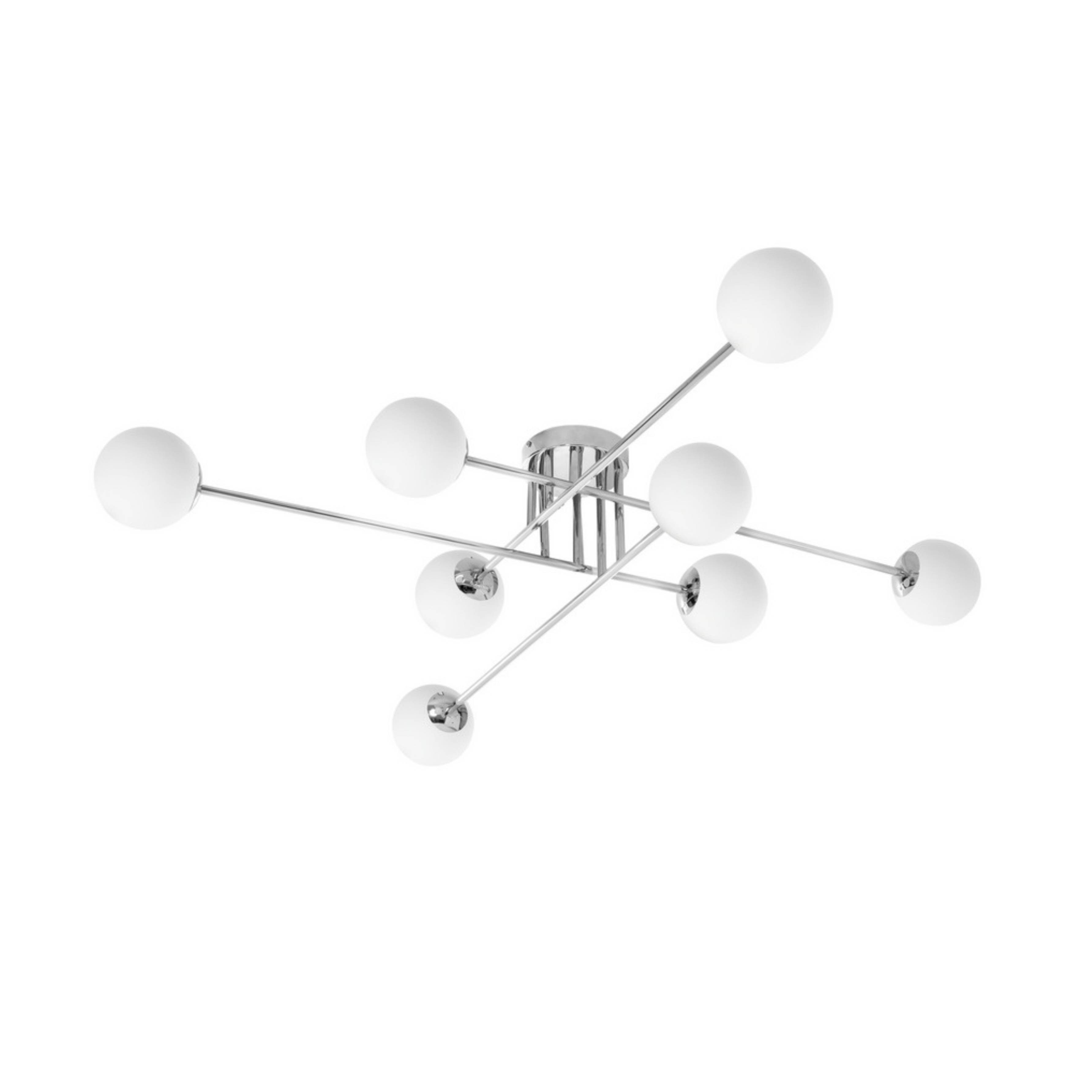 ASTRA 8 chrome ceiling lamp