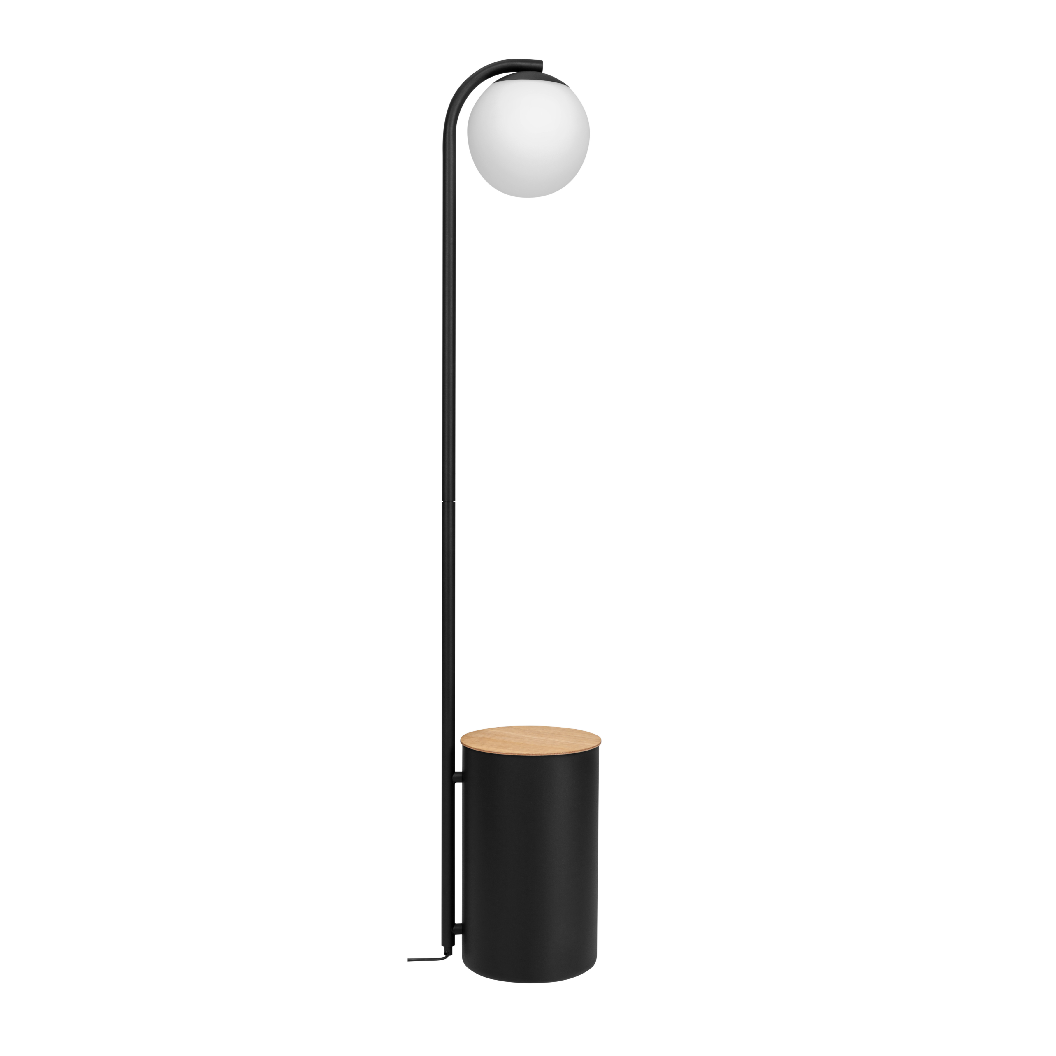 Stehlampe mit Tisch BOTANICA DECO XL schwarz