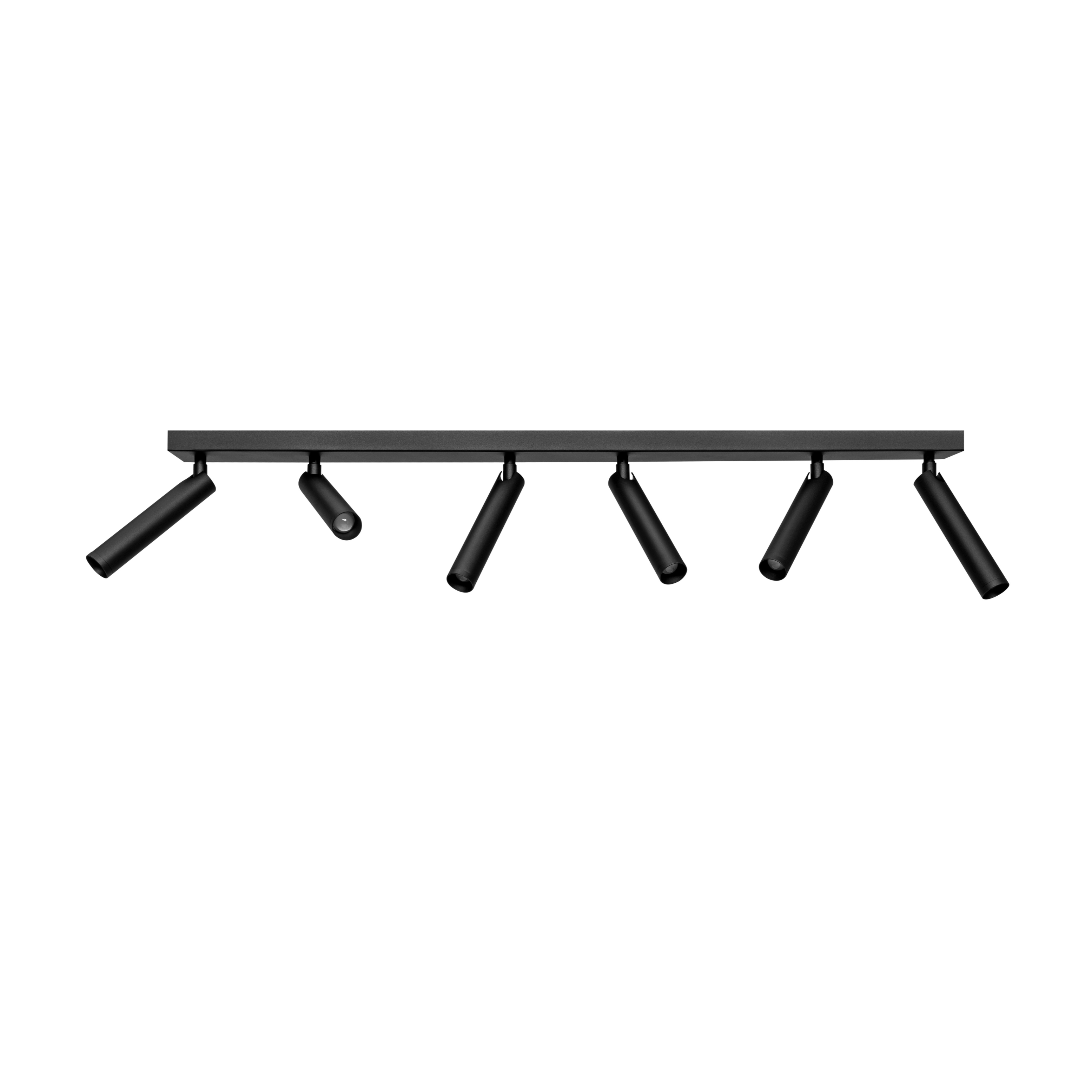 ROLL 6 Black Ceiling Lamp