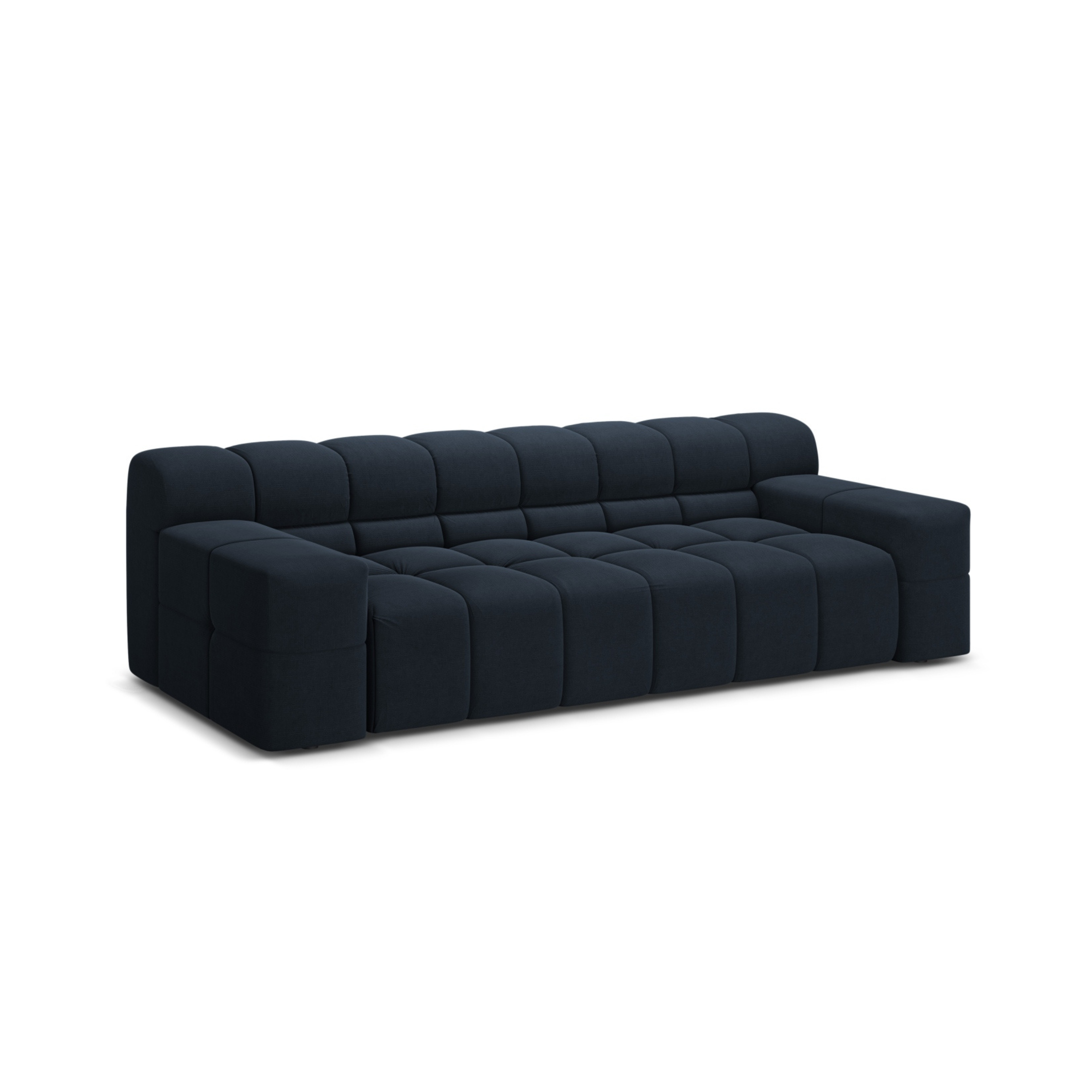 Sofa 3-Sitzer AGAVE marineblau Chenille