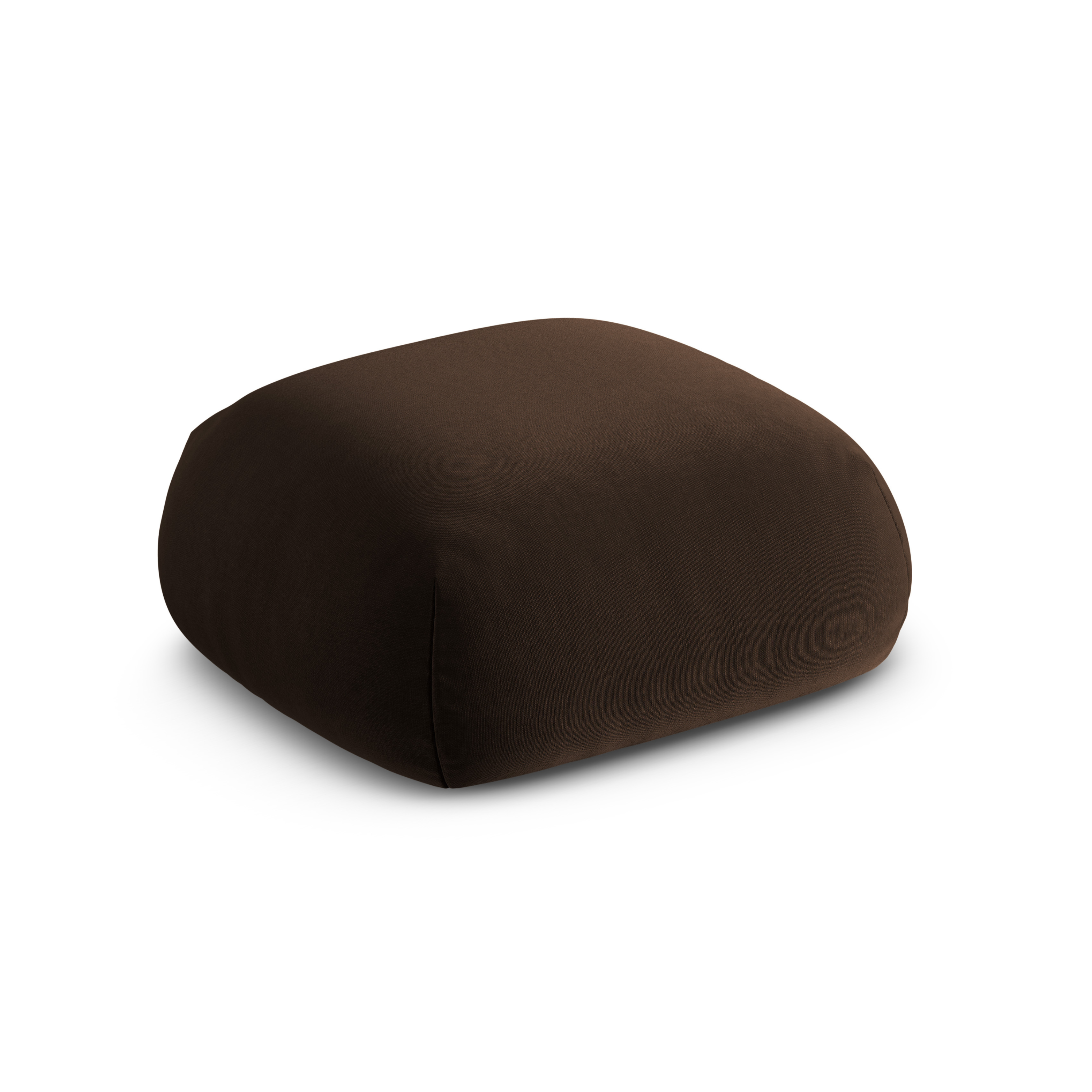 Chocolate Velvet Pouf ROGER