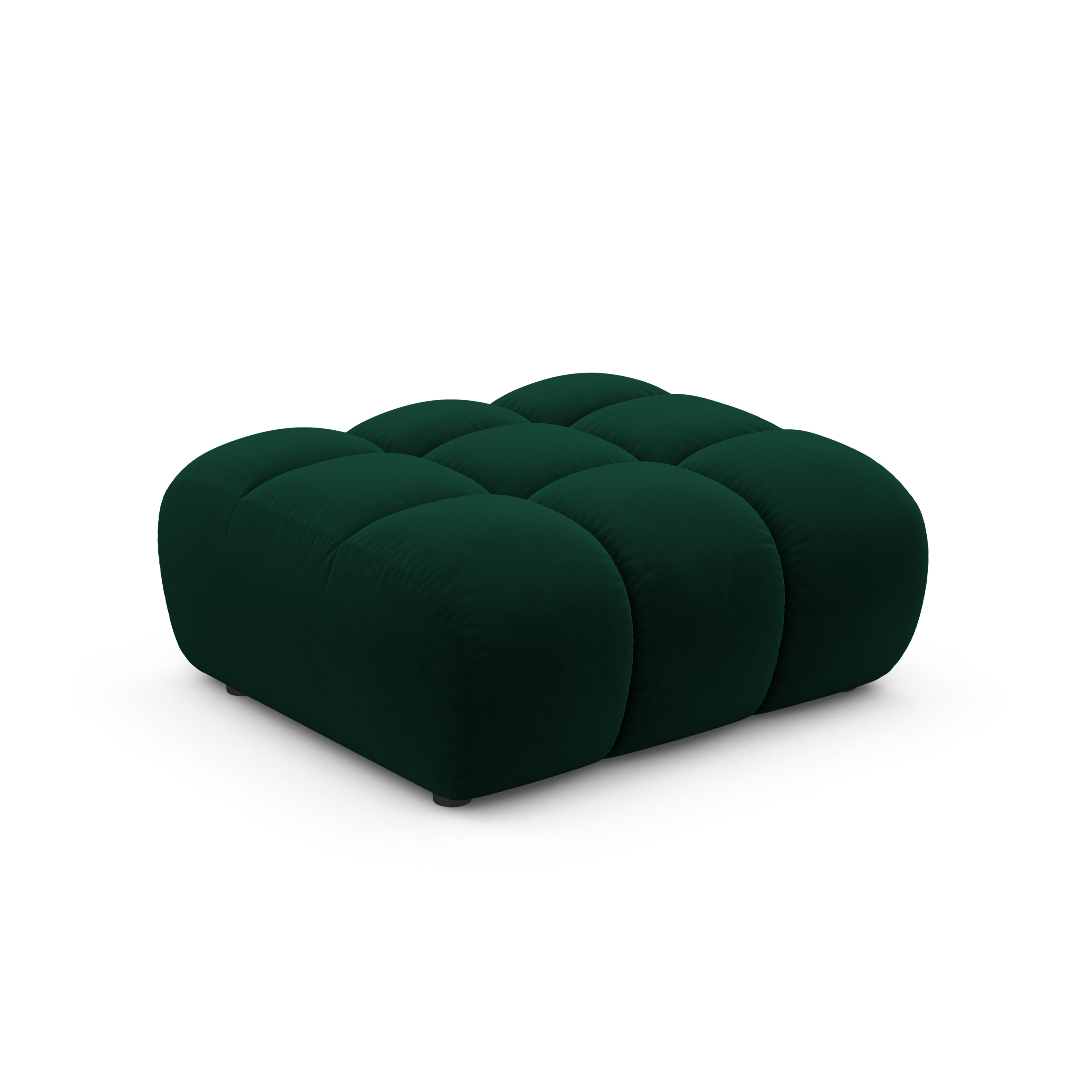 Velvet Pouf ASTRO Bottle Green