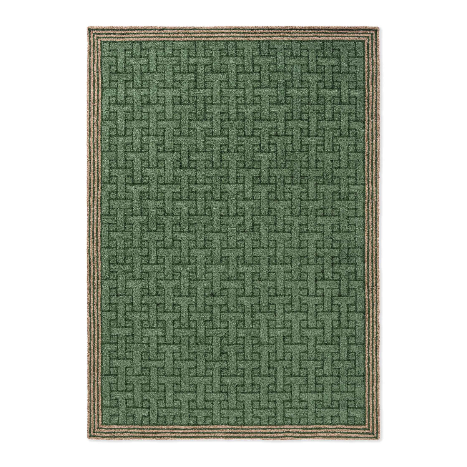 Outdoor-Teppich T-MONOGRAM JADE grün